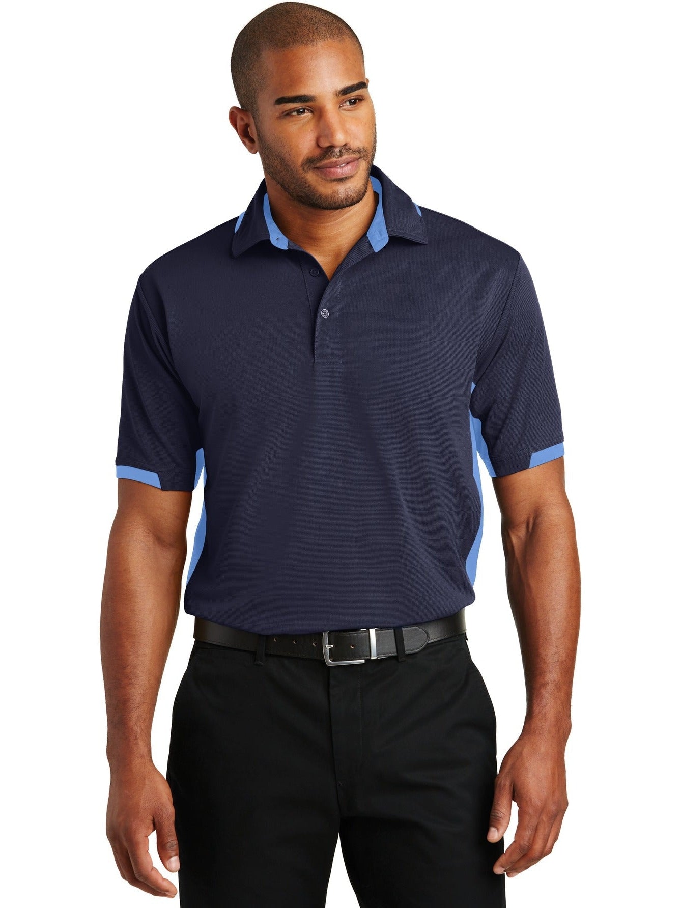 no-logo Port Authority Dry Zone Colorblock Ottoman Polo-Regular-Port Authority-Thread Logic