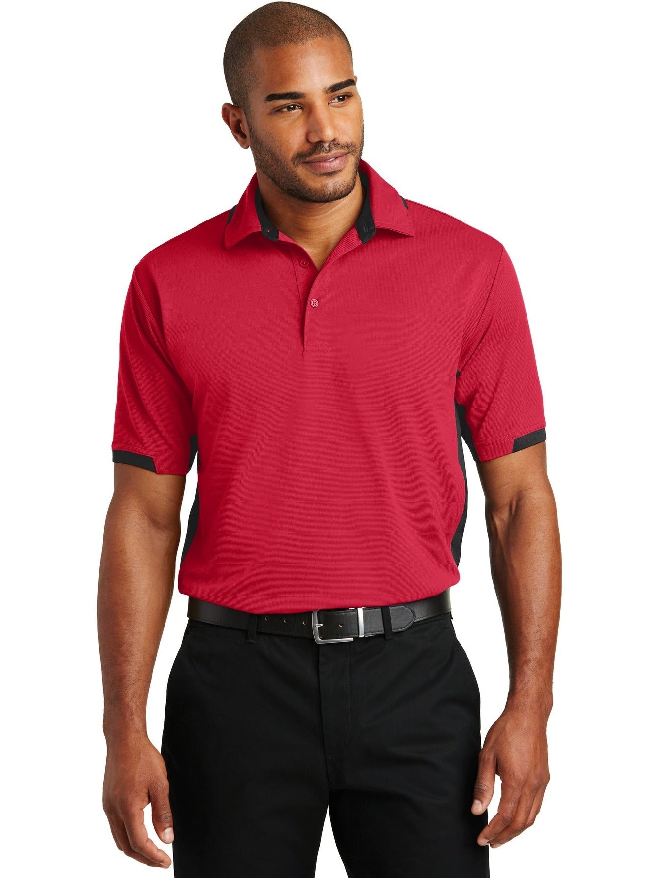 no-logo Port Authority Dry Zone Colorblock Ottoman Polo-Regular-Port Authority-Thread Logic