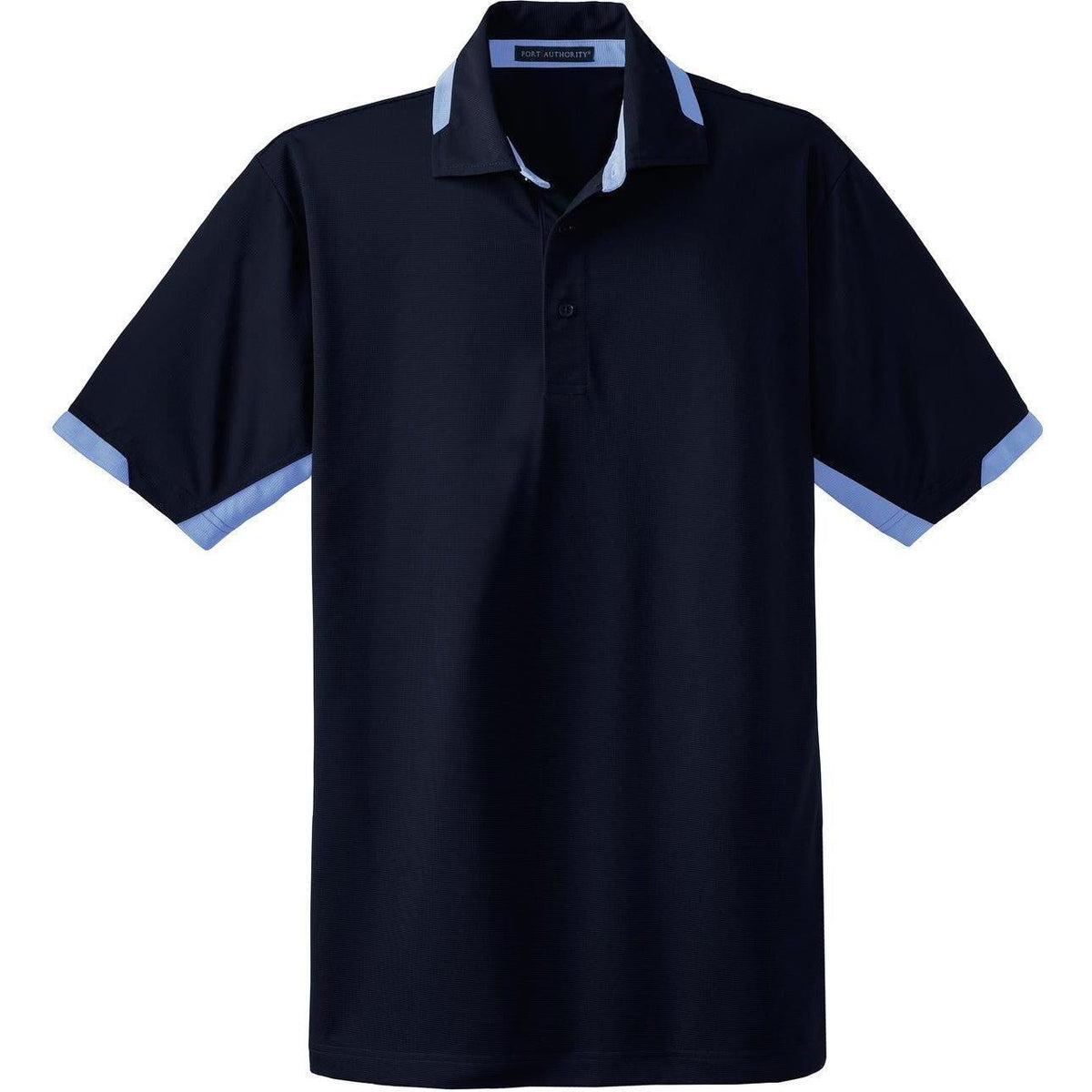 no-logo Port Authority Dry Zone Colorblock Ottoman Polo-Regular-Port Authority-Navy/Blue Lake-S-Thread Logic