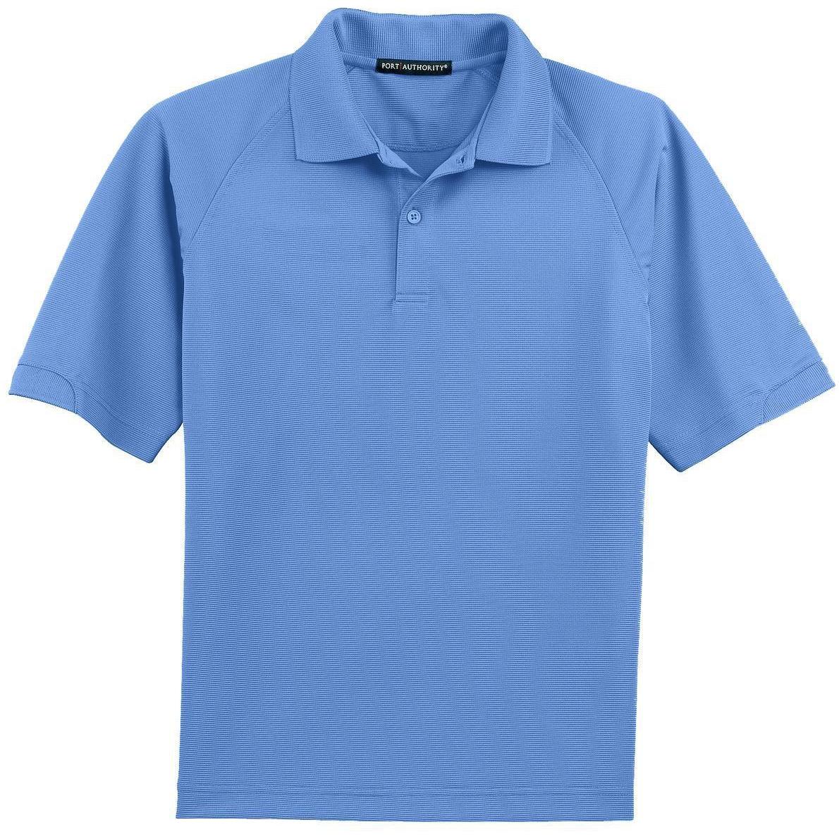 no-logo Port Authority Dry Zone Ottoman Polo Shirt-Regular-Port Authority-Blue Lake-S-Thread Logic
