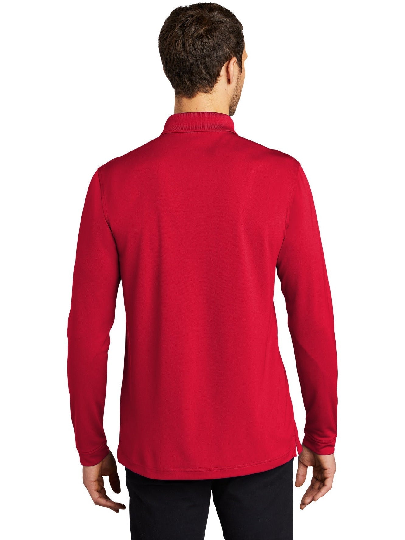 no-logo Port Authority Dry Zone UV Micro-Mesh Long Sleeve Polo-Regular-Port Authority-Thread Logic