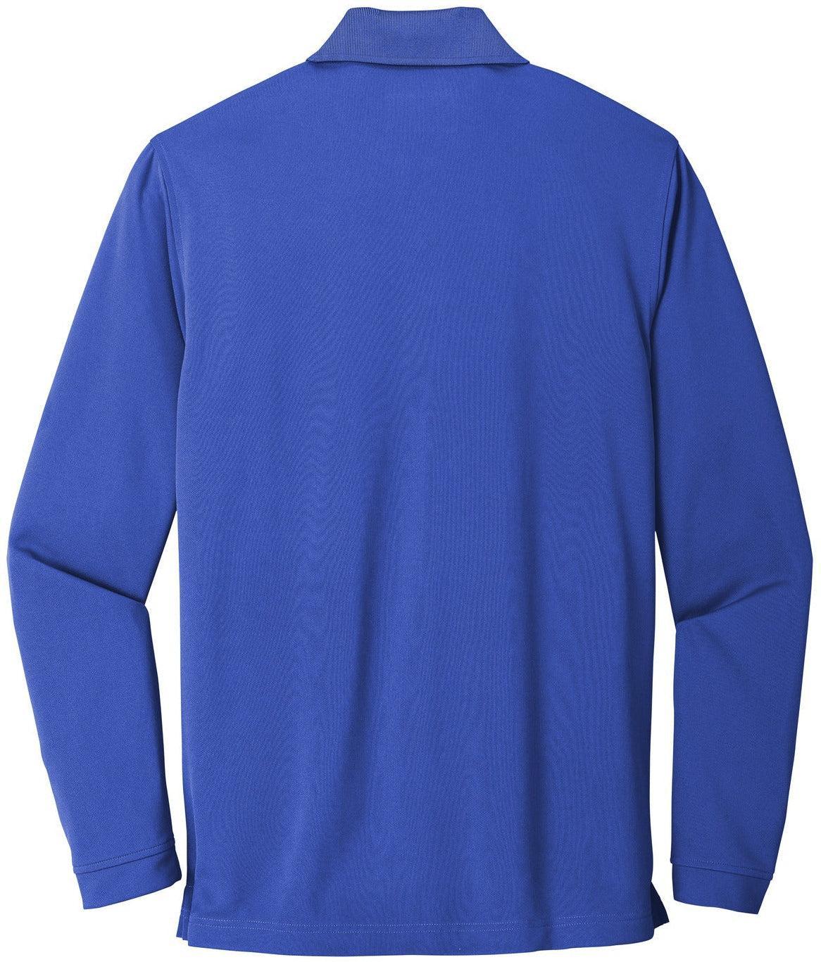 no-logo Port Authority Dry Zone UV Micro-Mesh Long Sleeve Polo-Regular-Port Authority-Thread Logic