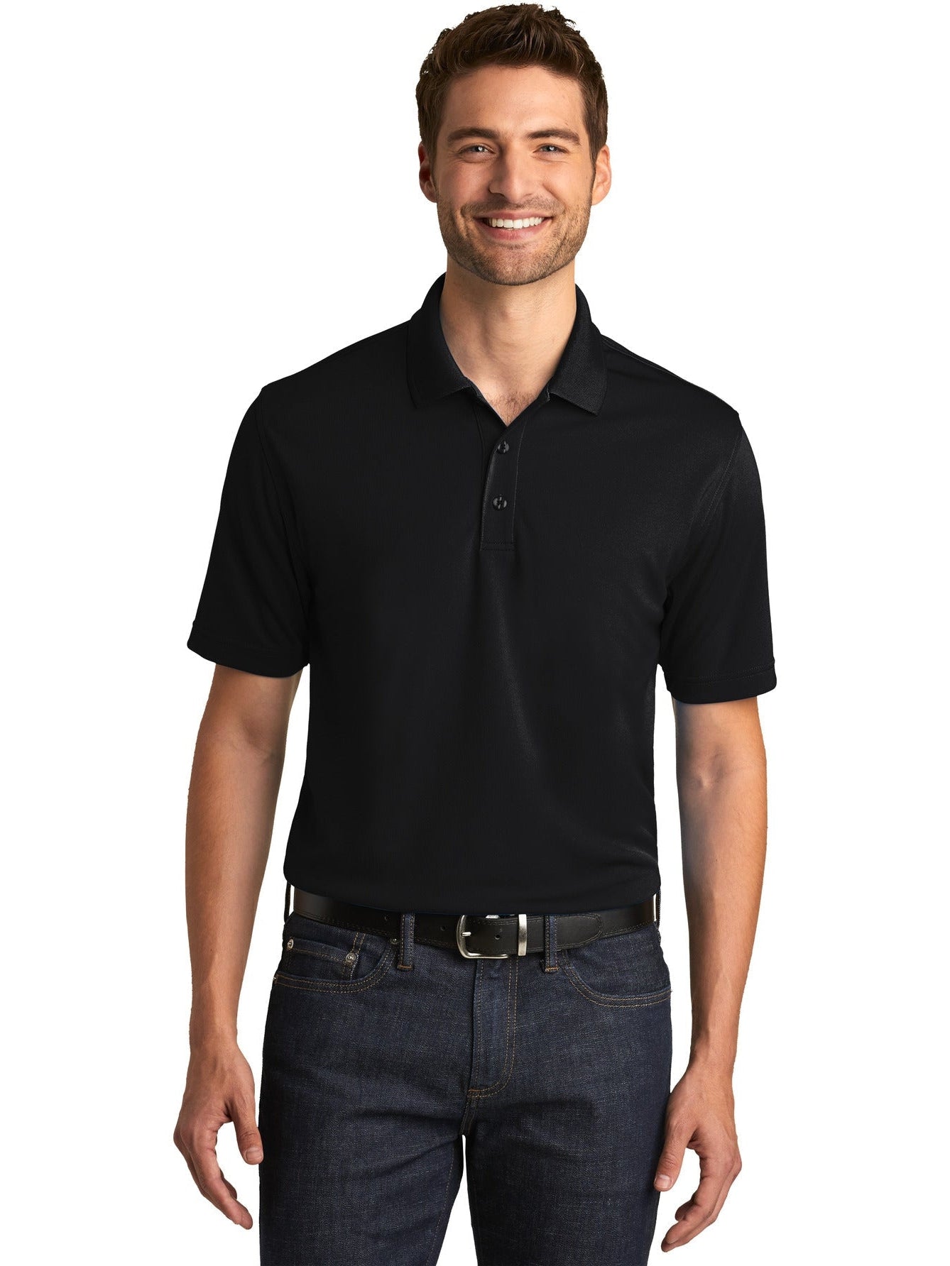 no-logo Port Authority Dry Zone UV Micro-Mesh Polo-Regular-Port Authority-Thread Logic