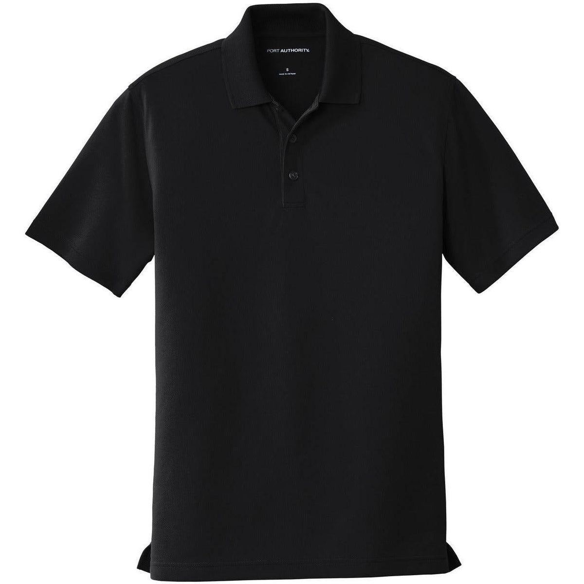 no-logo Port Authority Dry Zone UV Micro-Mesh Polo-Regular-Port Authority-Deep Black-S-Thread Logic