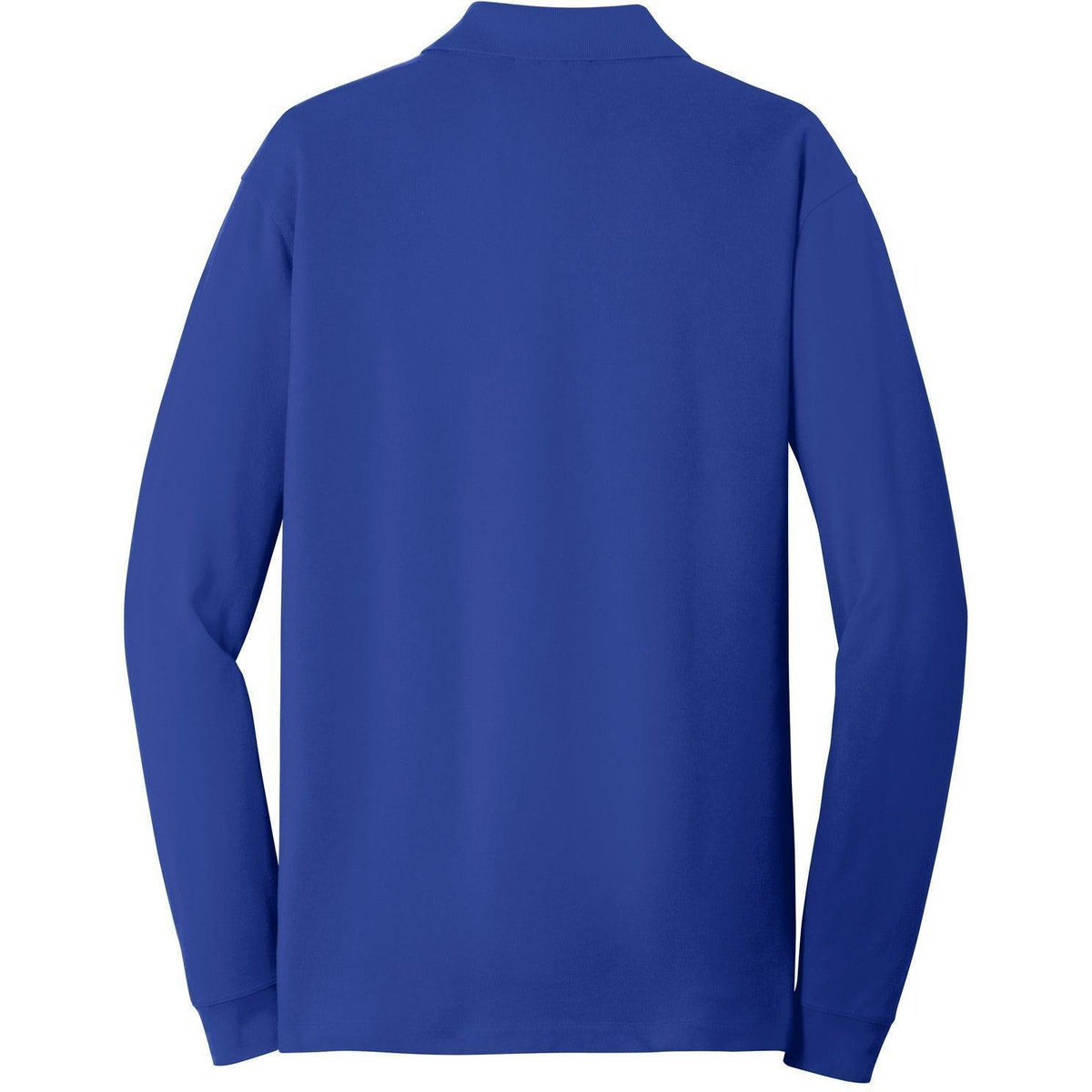 no-logo Port Authority EZCotton Long Sleeve Polo-Regular-Port Authority-Thread Logic
