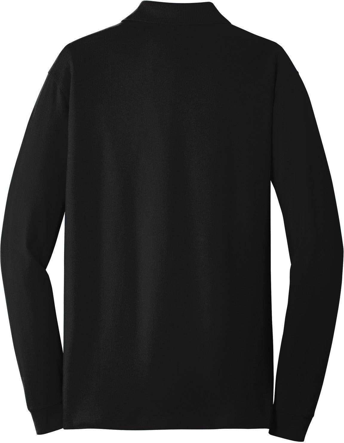 no-logo Port Authority EZCotton Long Sleeve Polo-Regular-Port Authority-Thread Logic
