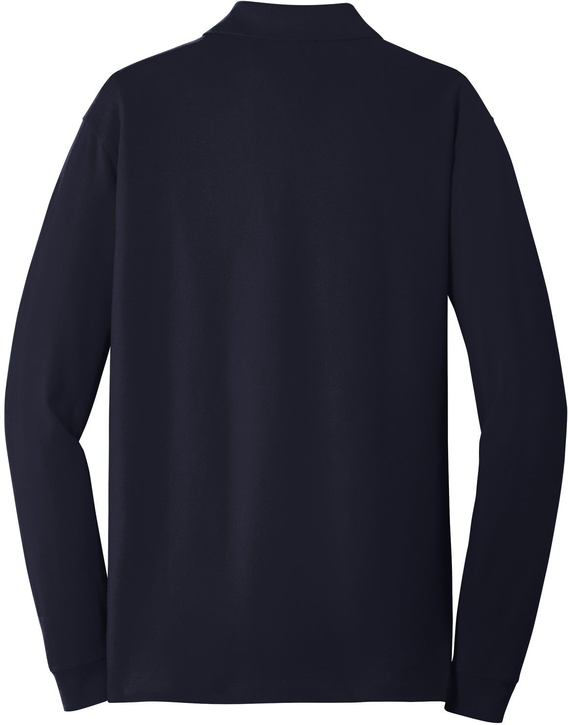 no-logo Port Authority EZCotton Long Sleeve Polo-Regular-Port Authority-Thread Logic