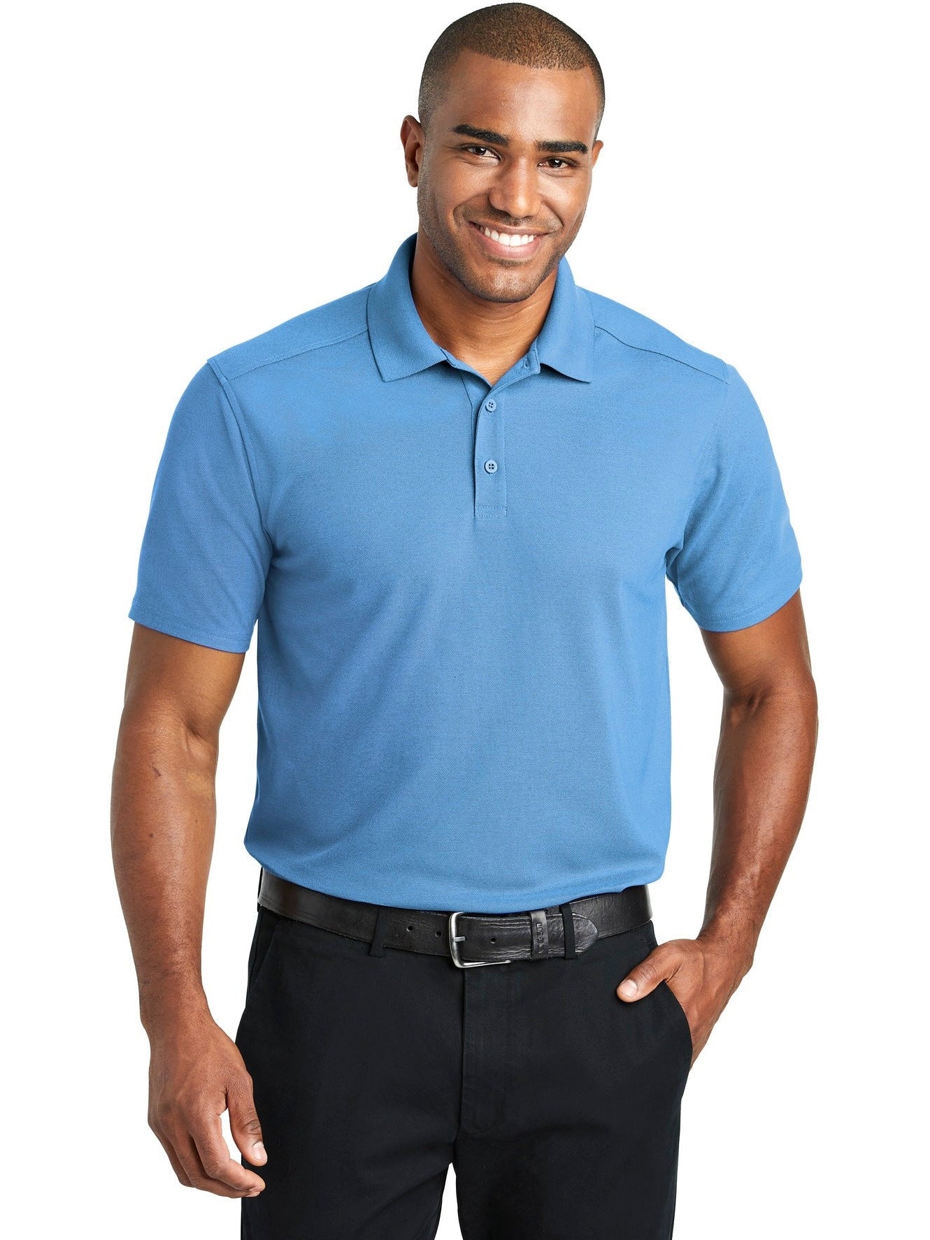 no-logo Port Authority EZPerformance Pique Polo-Regular-Port Authority-Thread Logic