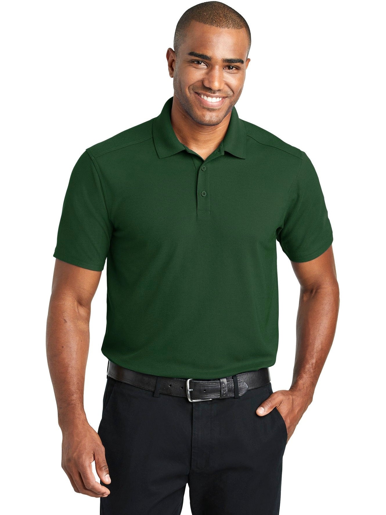 no-logo Port Authority EZPerformance Pique Polo-Regular-Port Authority-Thread Logic