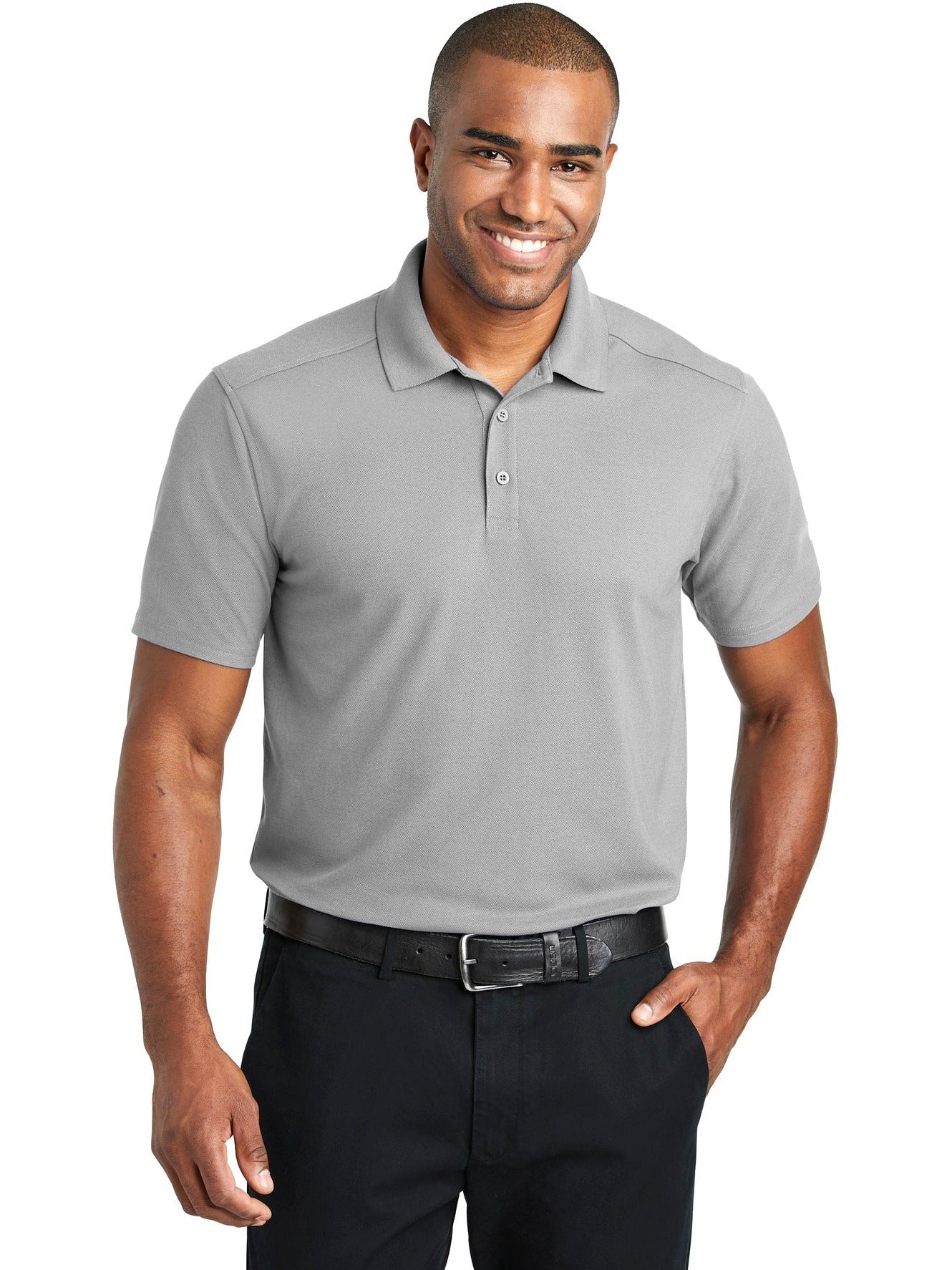 no-logo Port Authority EZPerformance Pique Polo-Regular-Port Authority-Thread Logic