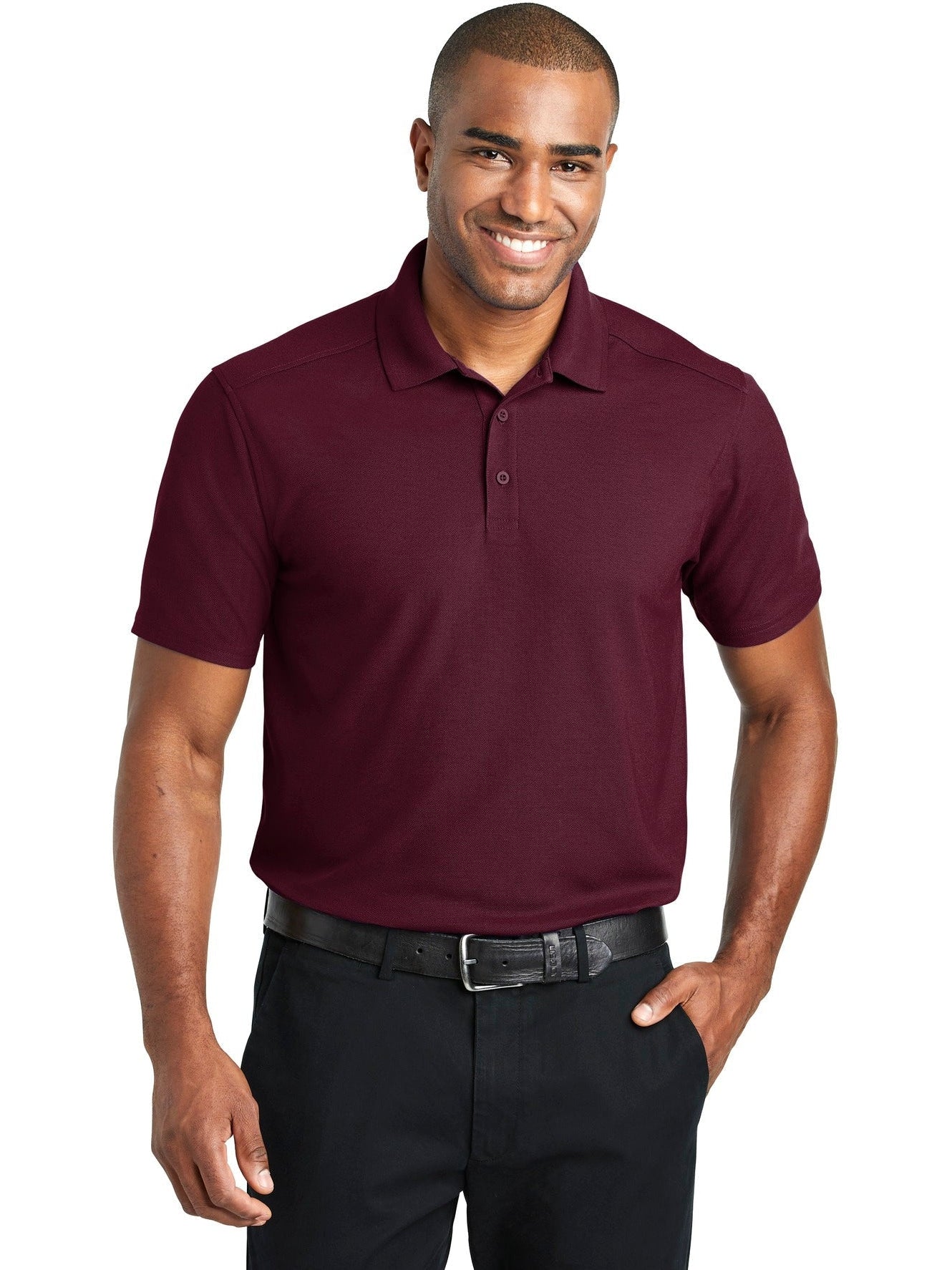 no-logo Port Authority EZPerformance Pique Polo-Regular-Port Authority-Thread Logic