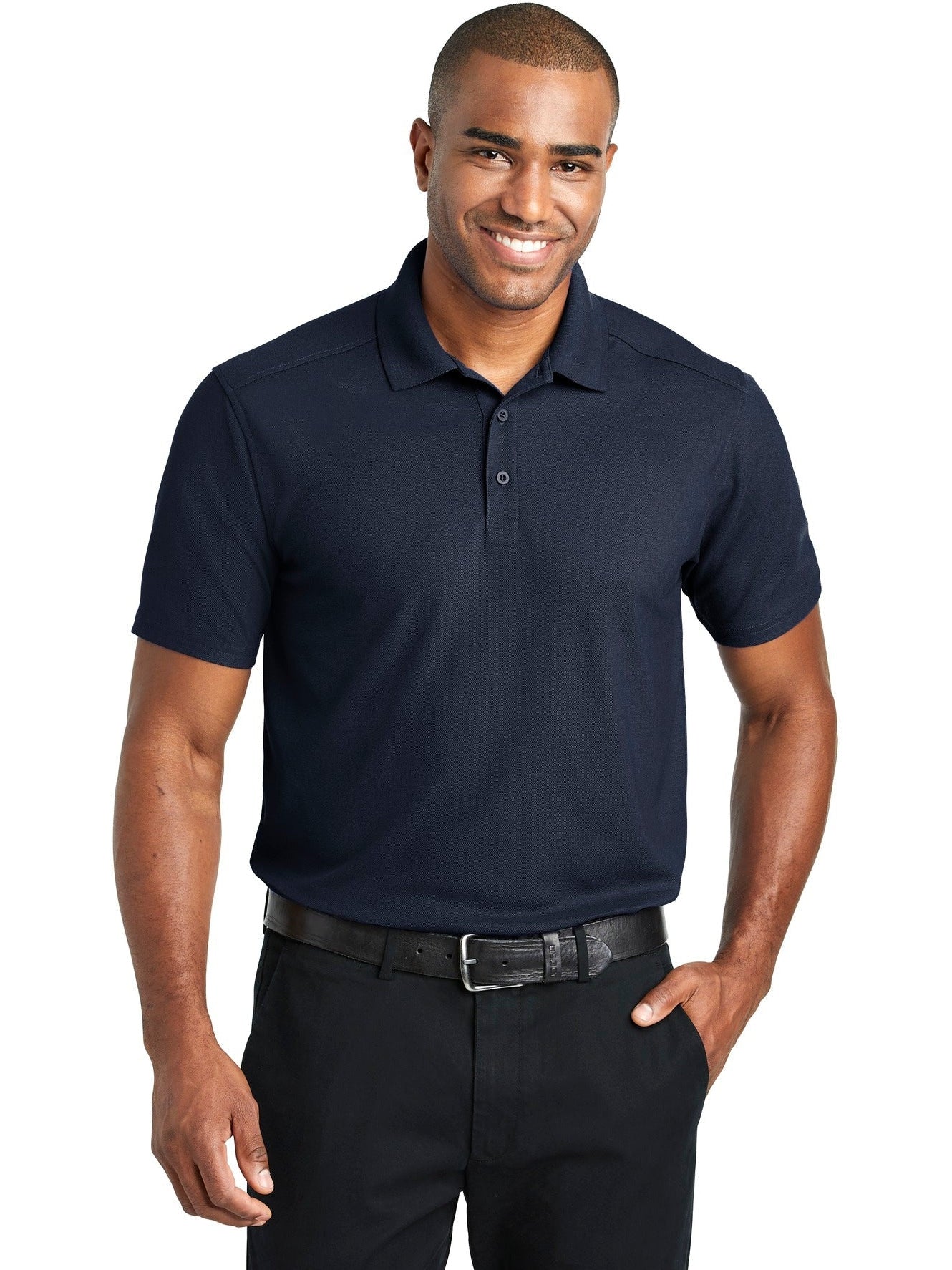 no-logo Port Authority EZPerformance Pique Polo-Regular-Port Authority-Thread Logic
