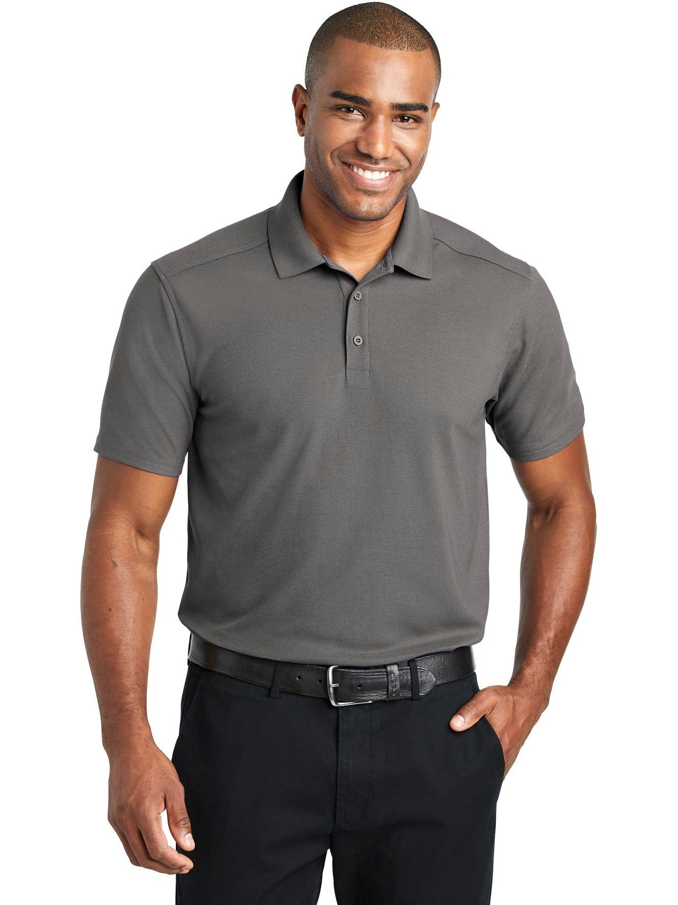 no-logo Port Authority EZPerformance Pique Polo-Regular-Port Authority-Thread Logic