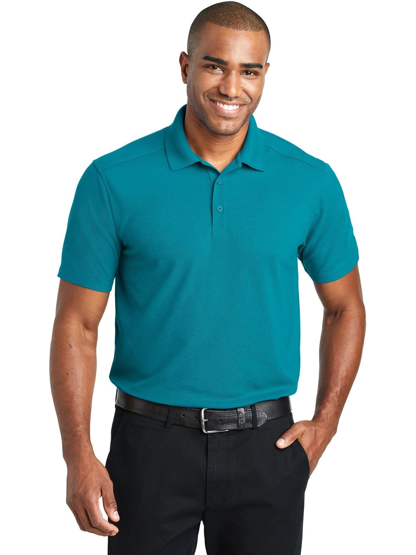 no-logo Port Authority EZPerformance Pique Polo-Regular-Port Authority-Thread Logic