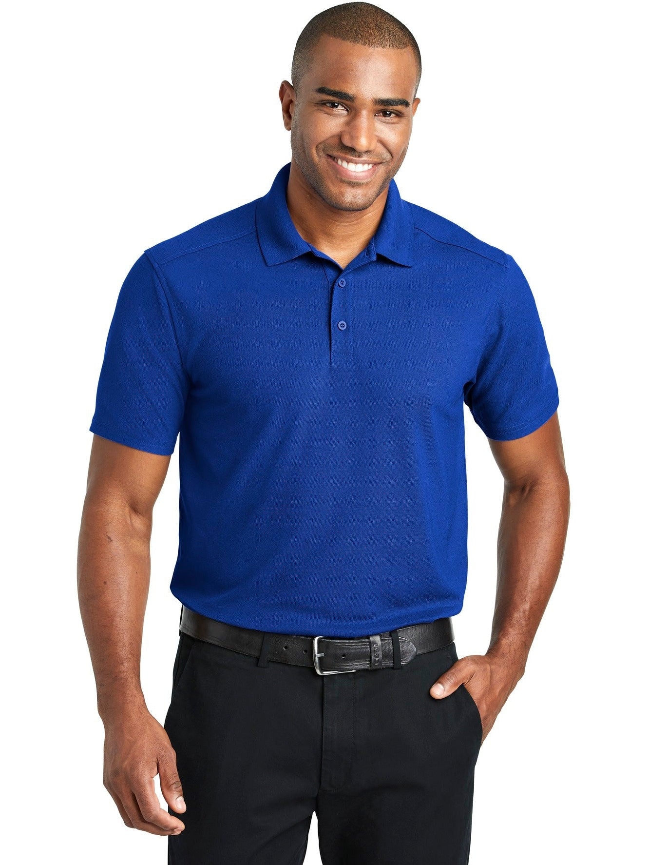 no-logo Port Authority EZPerformance Pique Polo-Regular-Port Authority-Thread Logic