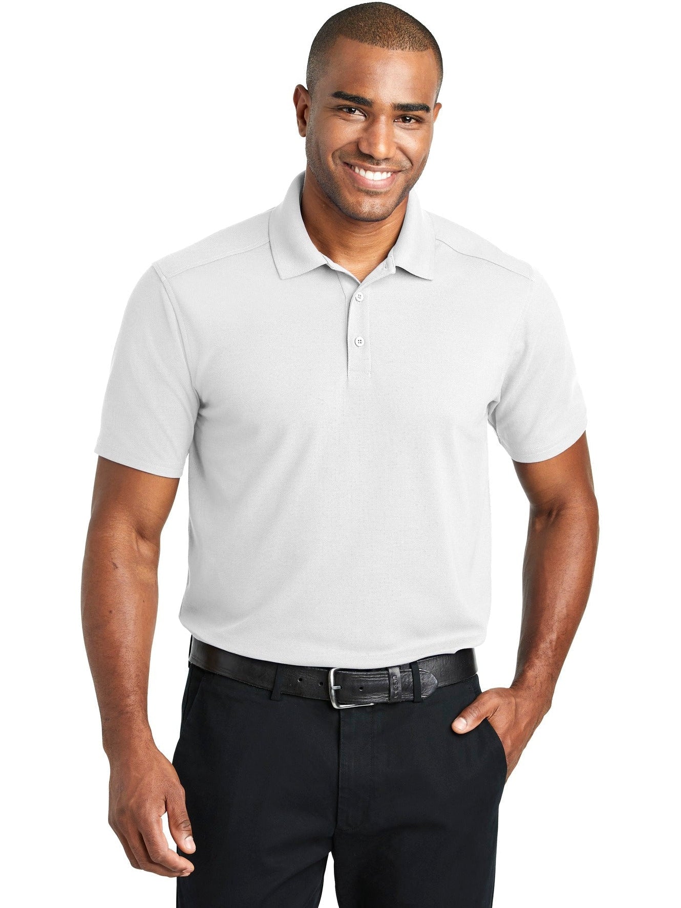 no-logo Port Authority EZPerformance Pique Polo-Regular-Port Authority-Thread Logic