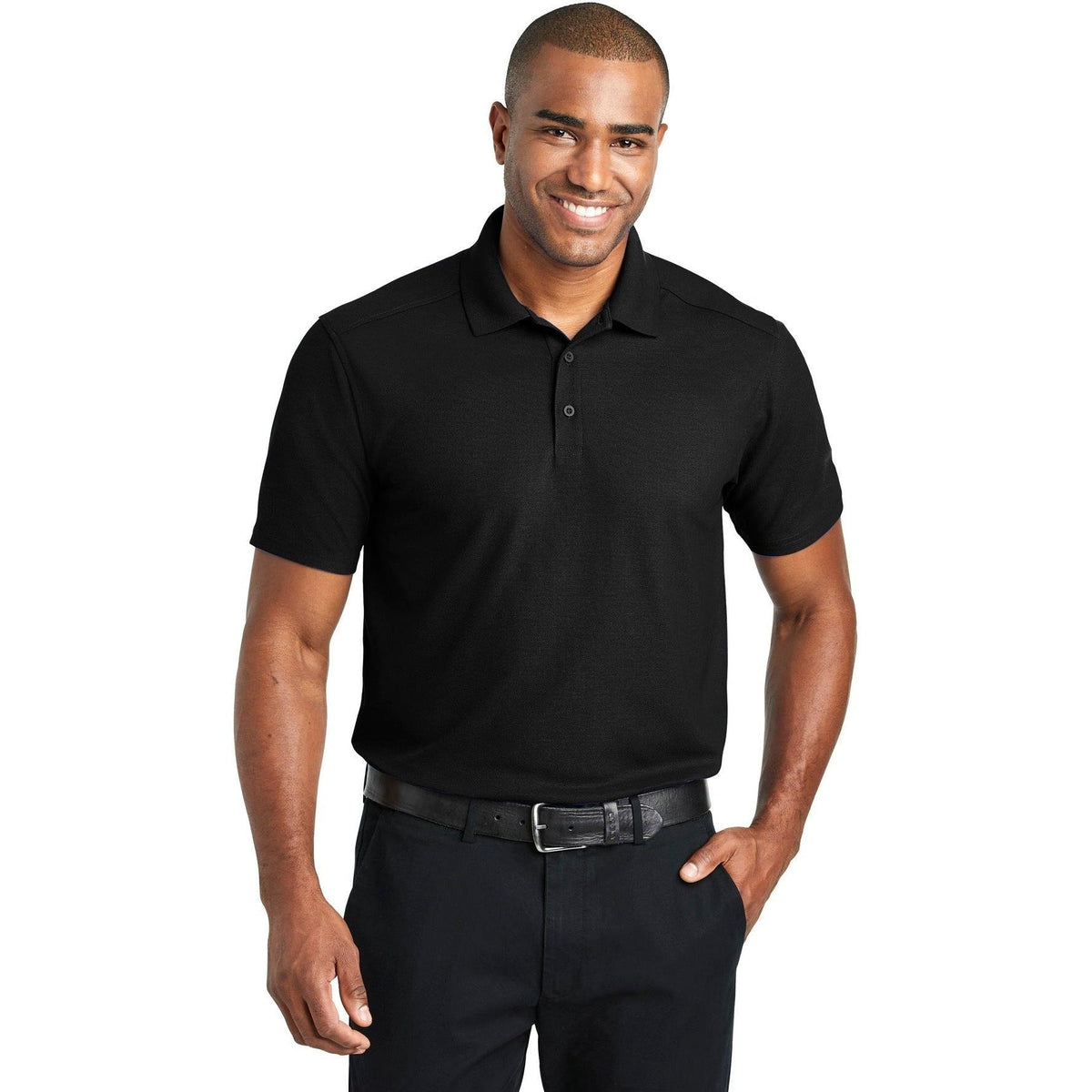 no-logo Port Authority EZPerformance Pique Polo-Regular-Port Authority-Thread Logic