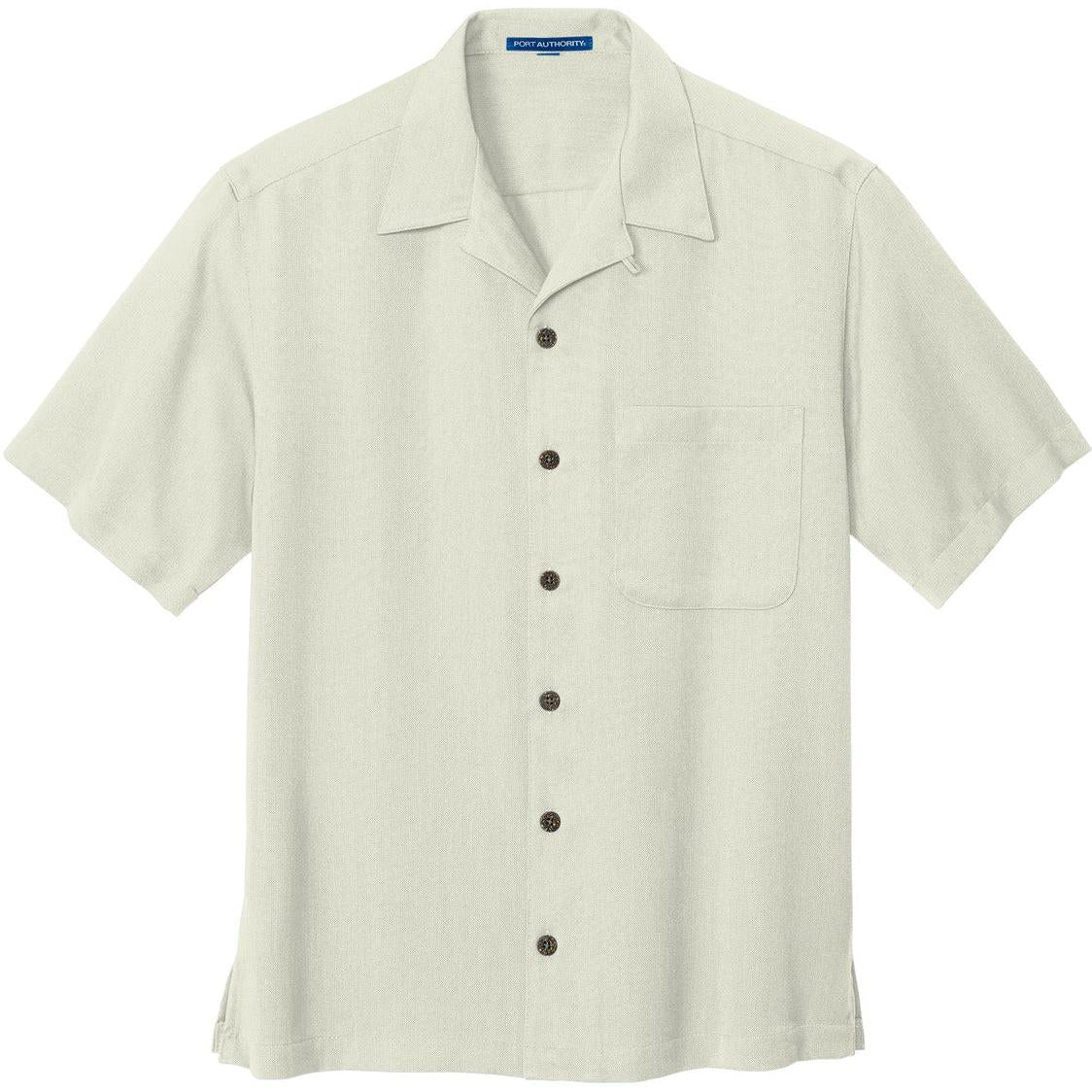 no-logo Port Authority Easy Care Camp Shirt-Dress Shirts-Port Authority-Ivory-S-Thread Logic