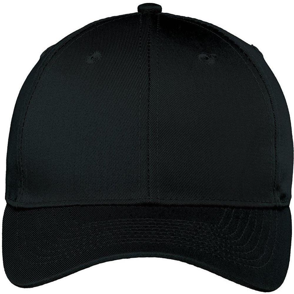 no-logo Port Authority Easy Care Cap-Regular-Port Authority-Black-OSFA-Thread Logic