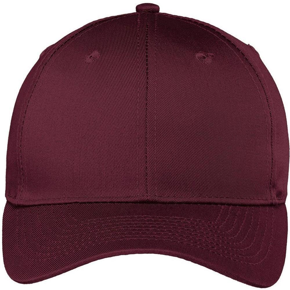 no-logo Port Authority Easy Care Cap-Regular-Port Authority-Burgundy-OSFA-Thread Logic