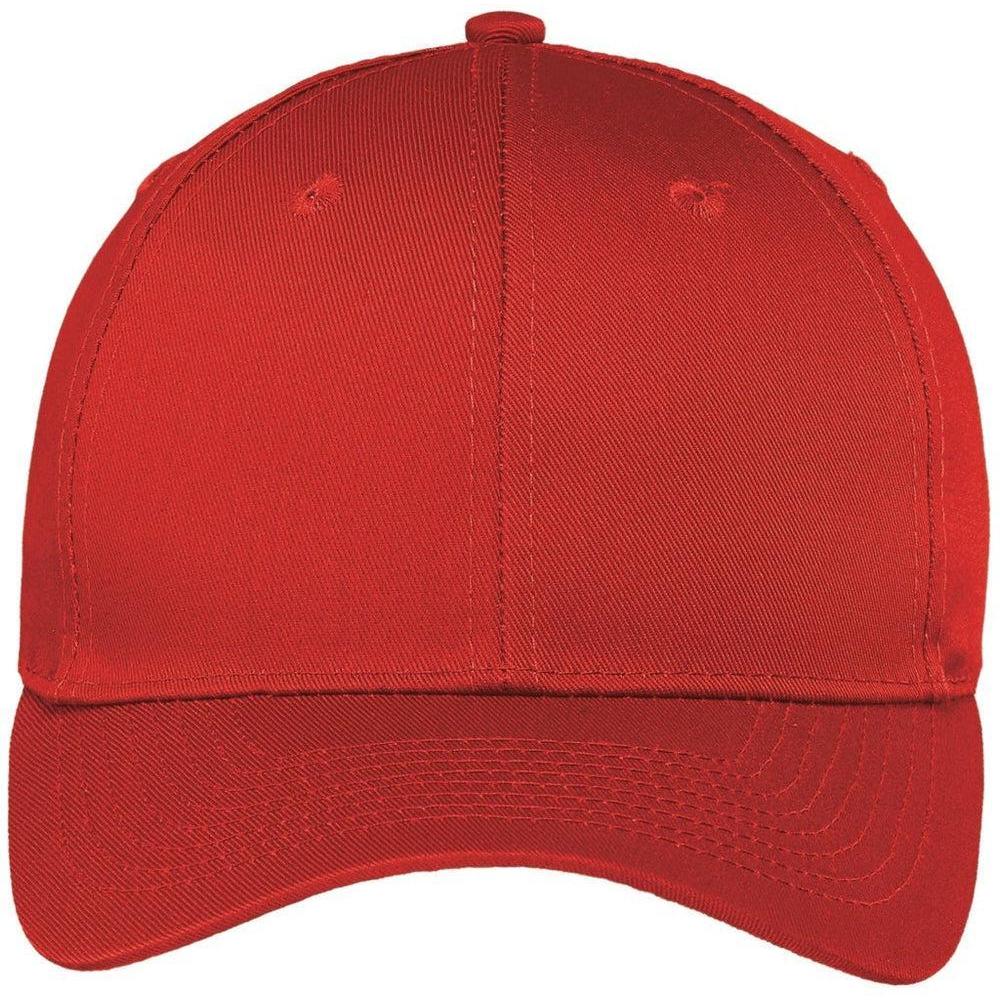 no-logo Port Authority Easy Care Cap-Regular-Port Authority-Red-OSFA-Thread Logic