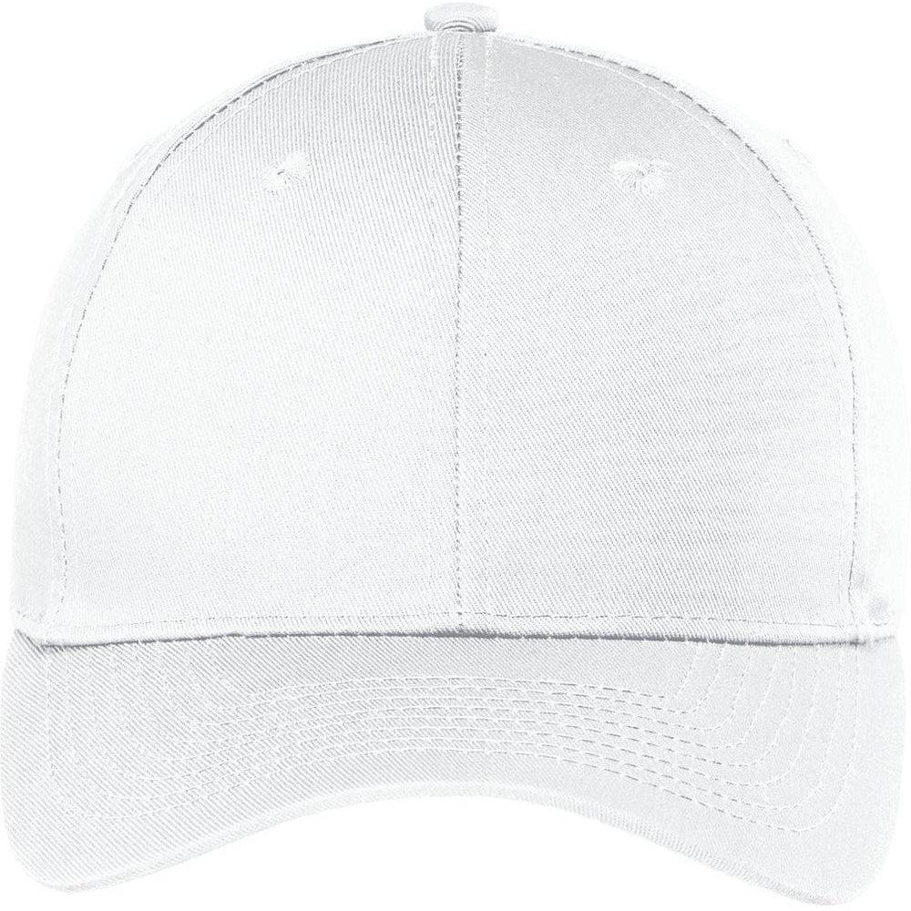 no-logo Port Authority Easy Care Cap-Regular-Port Authority-White-OSFA-Thread Logic