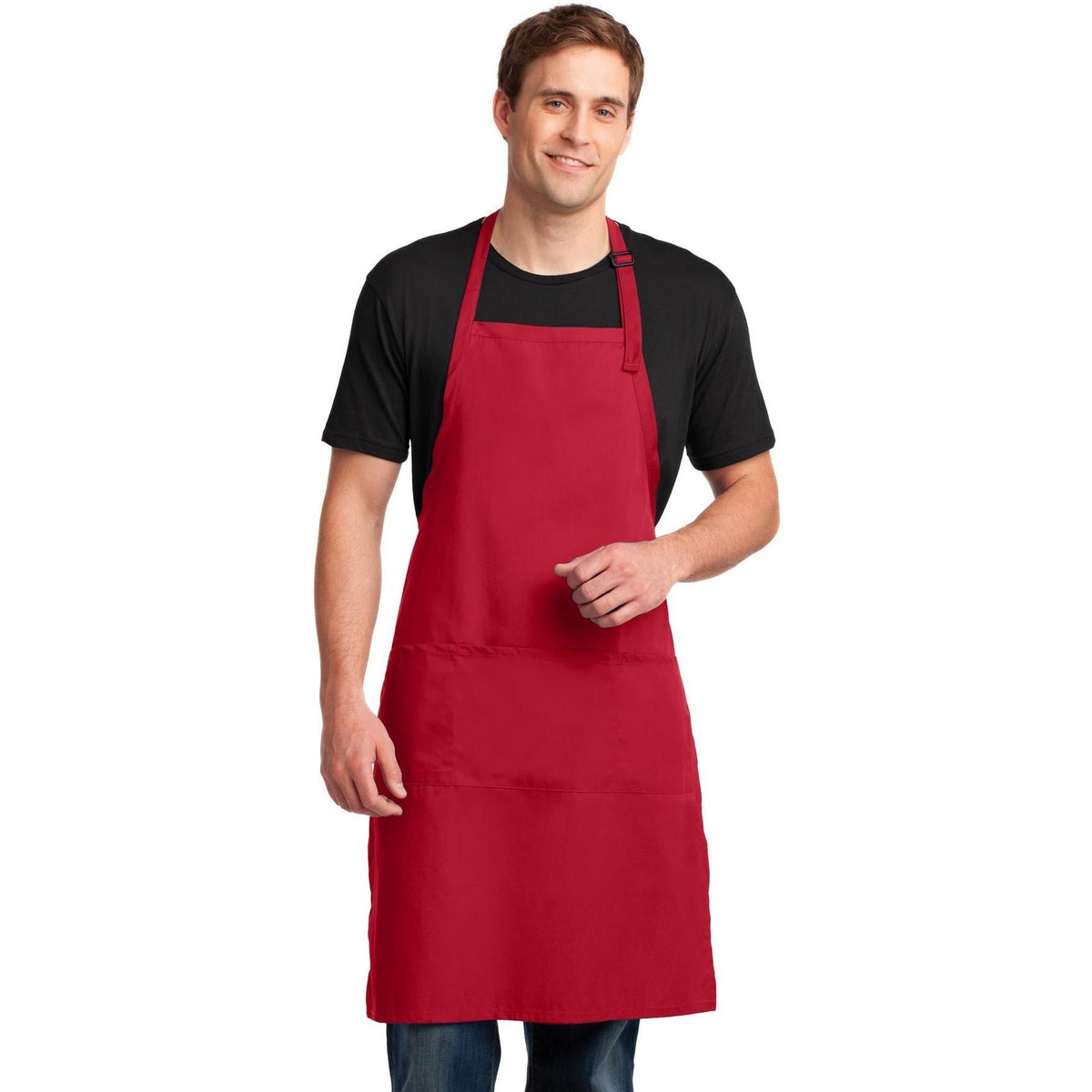 no-logo Port Authority Easy Care Extra Long Bib Apron With Stain Release-Regular-Port Authority-Thread Logic