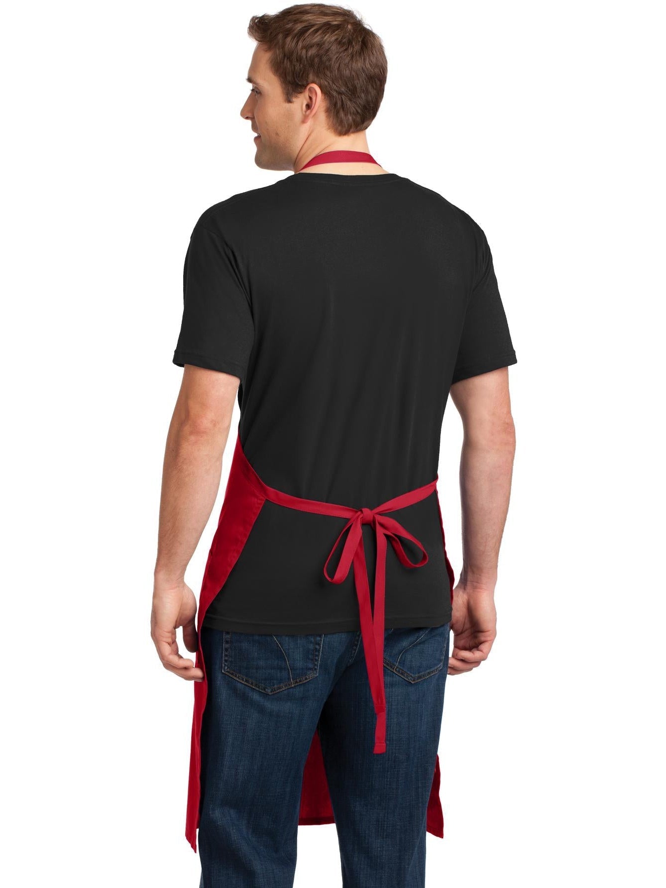 no-logo Port Authority Easy Care Extra Long Bib Apron With Stain Release-Regular-Port Authority-Thread Logic