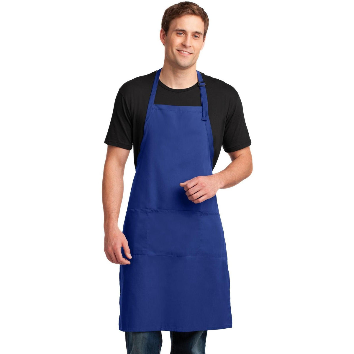 no-logo Port Authority Easy Care Extra Long Bib Apron With Stain Release-Regular-Port Authority-Thread Logic