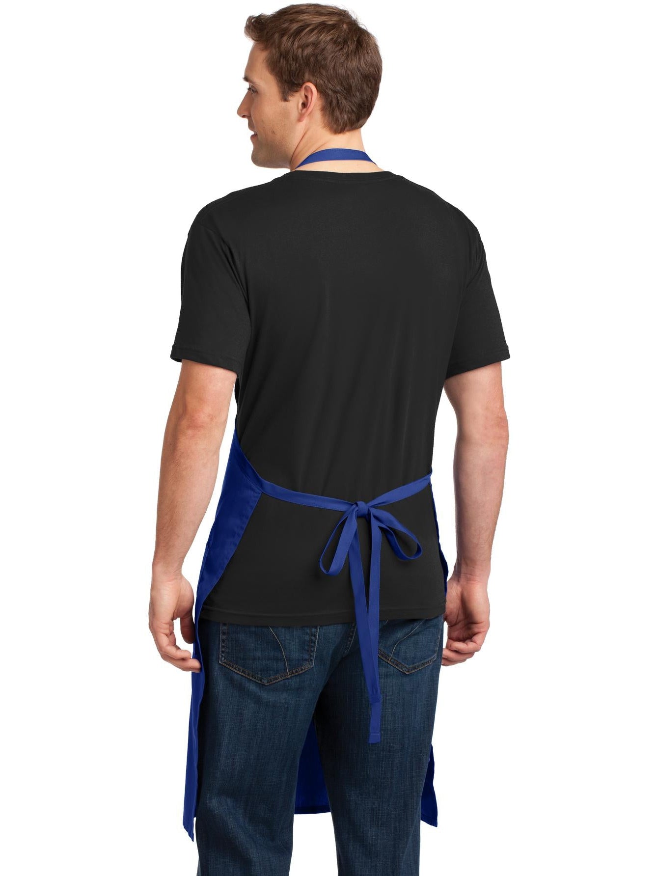 no-logo Port Authority Easy Care Extra Long Bib Apron With Stain Release-Regular-Port Authority-Thread Logic