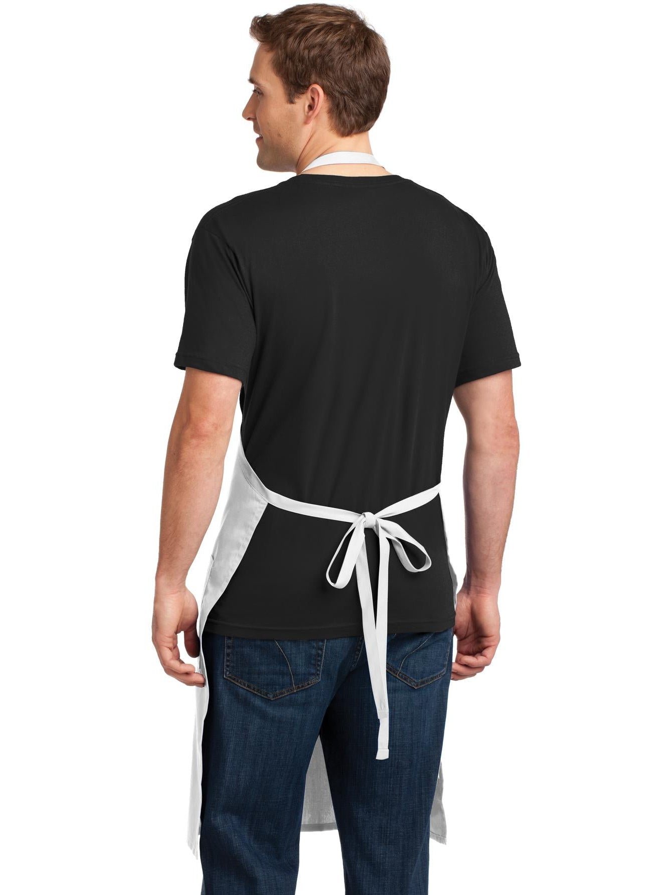 no-logo Port Authority Easy Care Extra Long Bib Apron With Stain Release-Regular-Port Authority-Thread Logic