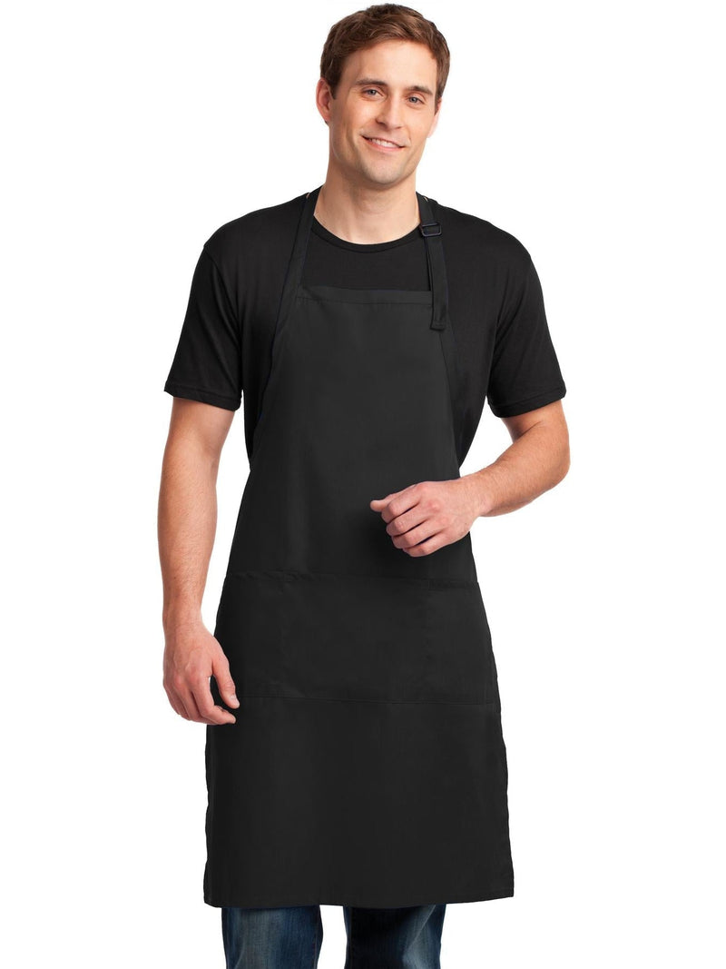 no-logo Port Authority Easy Care Extra Long Bib Apron With Stain Release-Regular-Port Authority-Thread Logic
