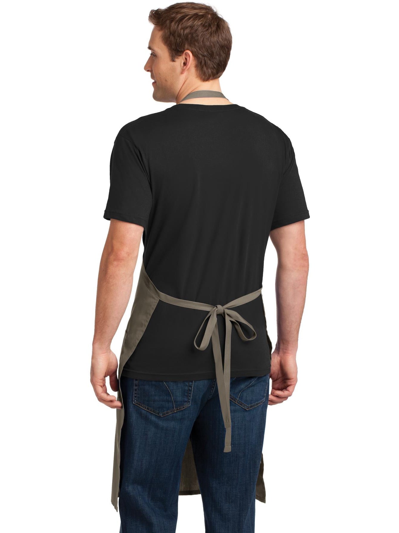 no-logo Port Authority Easy Care Extra Long Bib Apron With Stain Release-Regular-Port Authority-Thread Logic