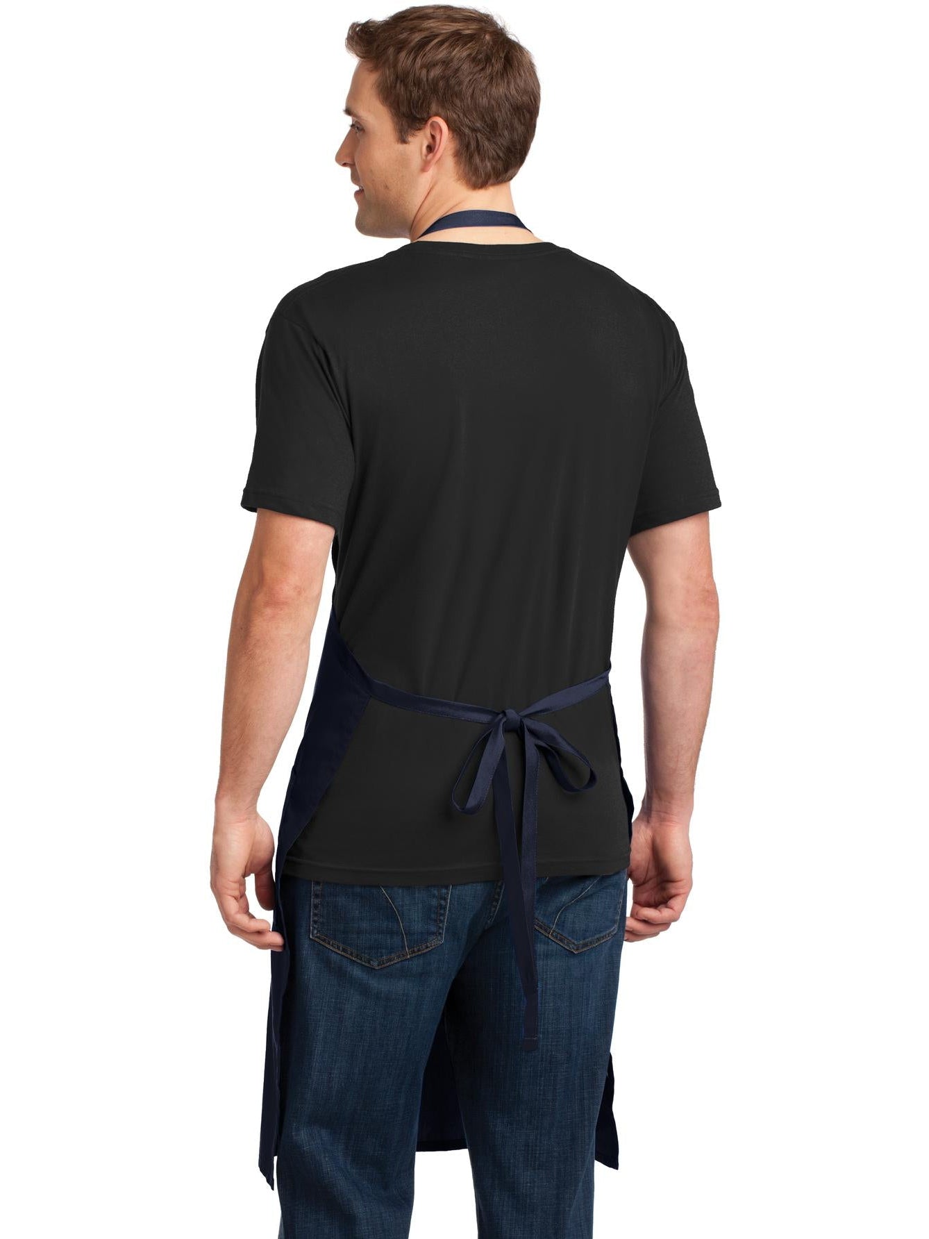 no-logo Port Authority Easy Care Extra Long Bib Apron With Stain Release-Regular-Port Authority-Thread Logic