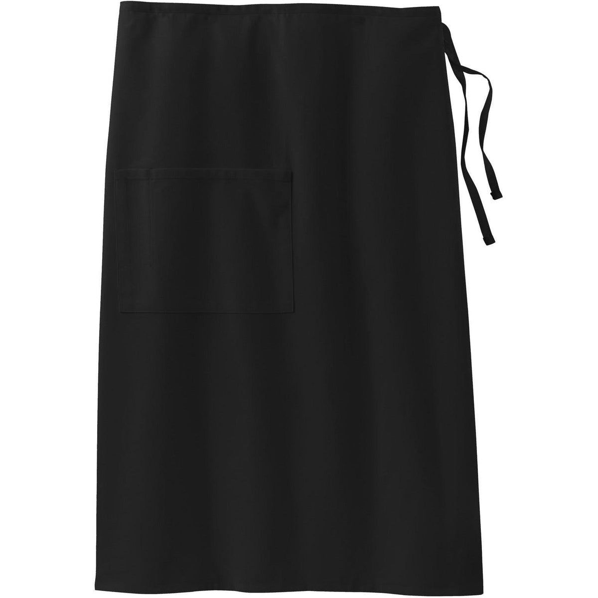 no-logo Port Authority Easy Care Full Bistro Apron with Stain Release-Regular-Port Authority-Black-1 Size-Thread Logic