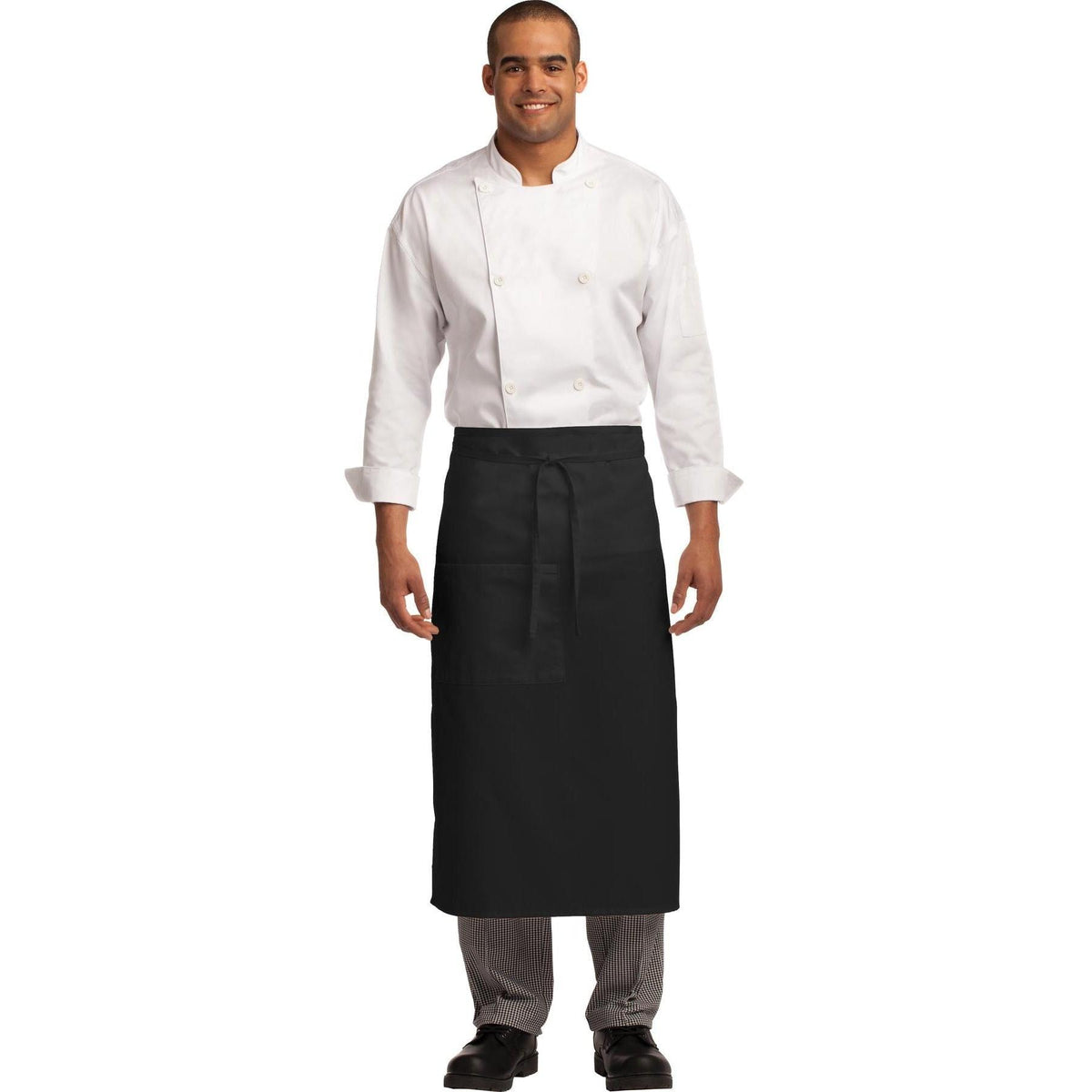 no-logo Port Authority Easy Care Full Bistro Apron with Stain Release-Regular-Port Authority-Thread Logic