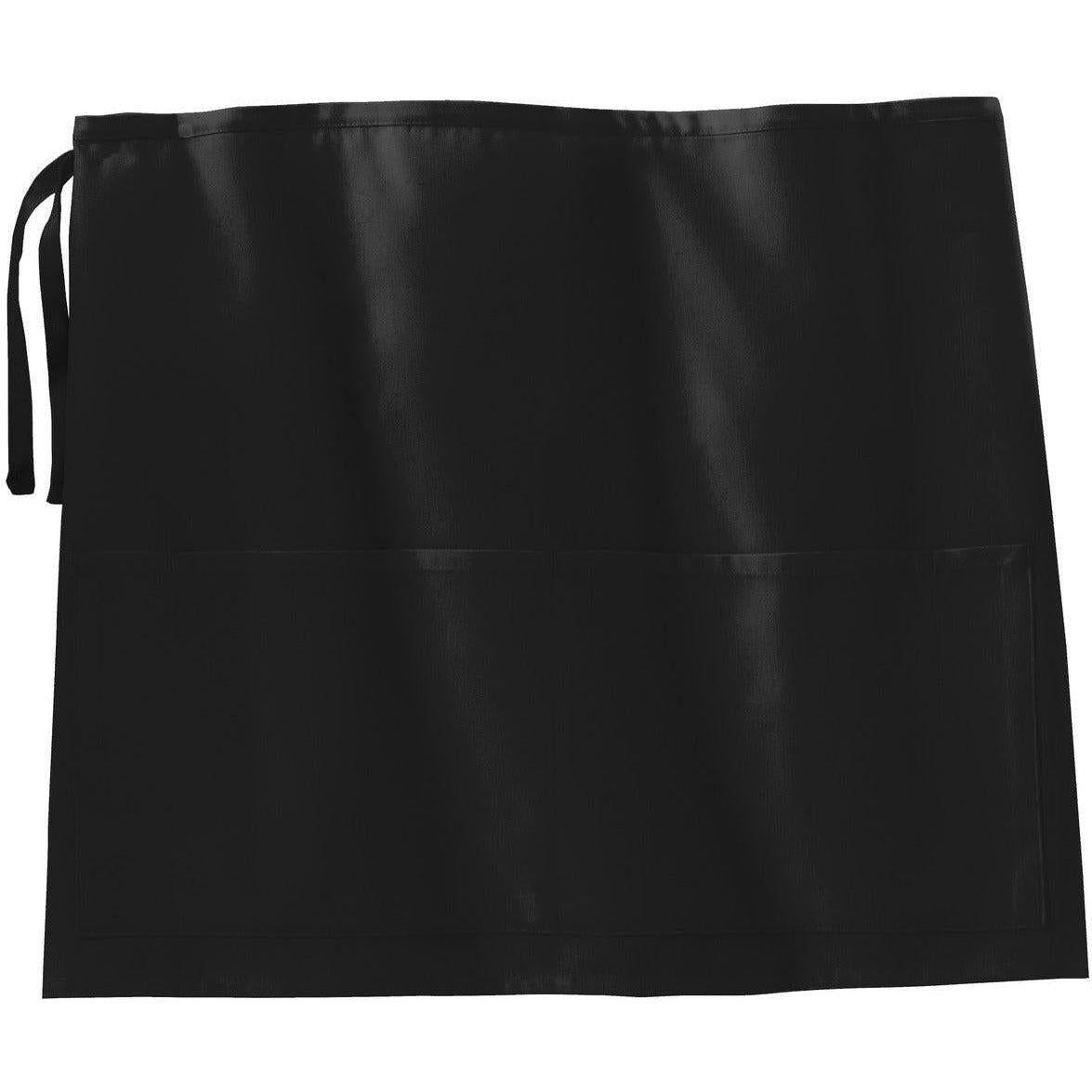 no-logo Port Authority Easy Care Half Bistro Apron with Stain Release-Regular-Port Authority-Black-1 Size-Thread Logic