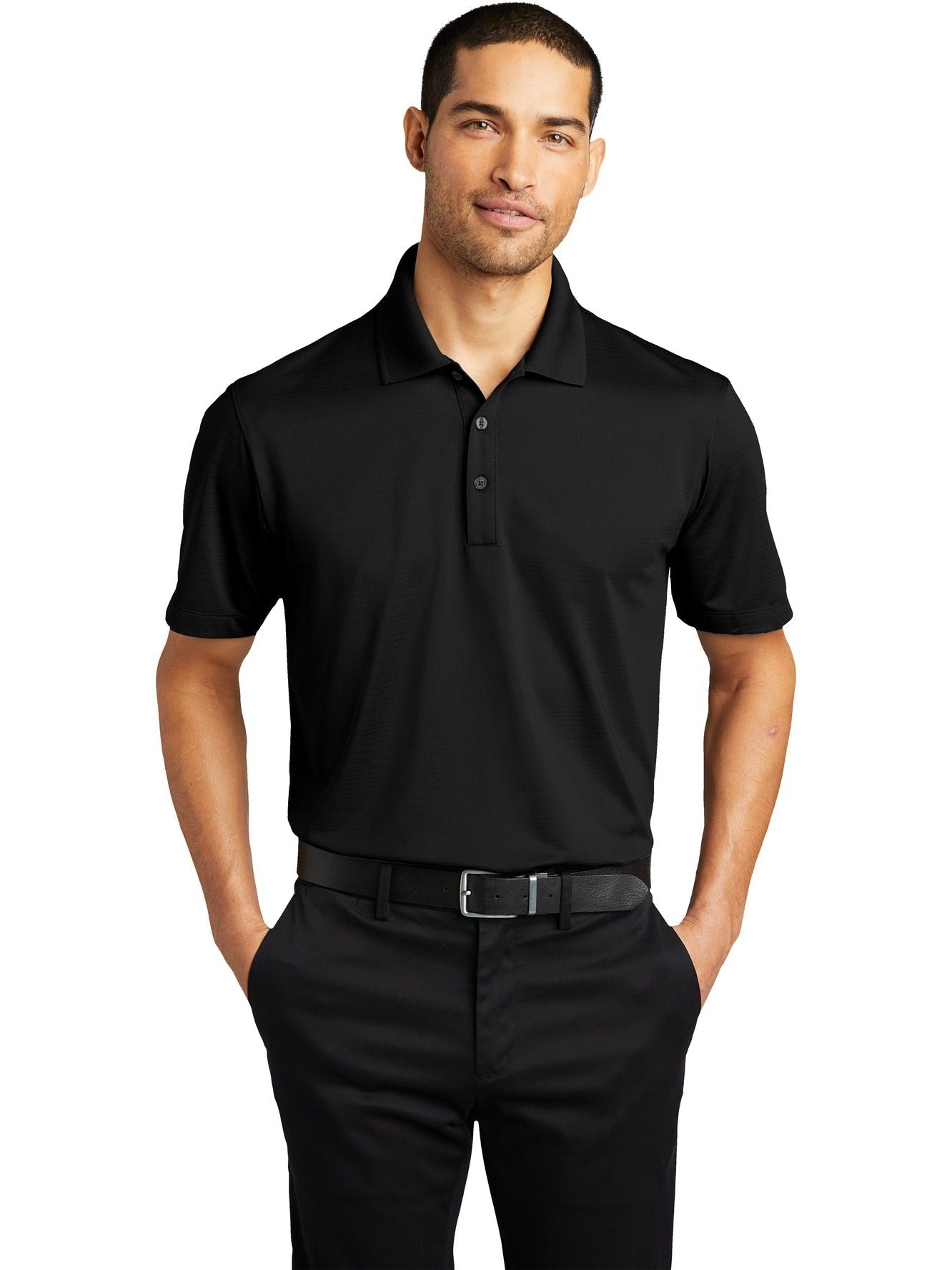 no-logo Port Authority Eclipse Stretch Polo-Regular-Port Authority-Thread Logic