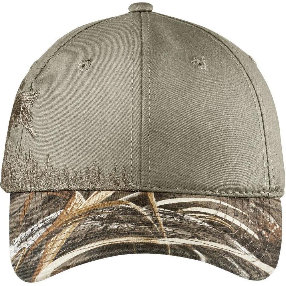no-logo Port Authority Embroidered Camouflage Cap-Headwear-Port Authority-RealTree Max-5/Khaki/Duck-OSFA-Thread Logic