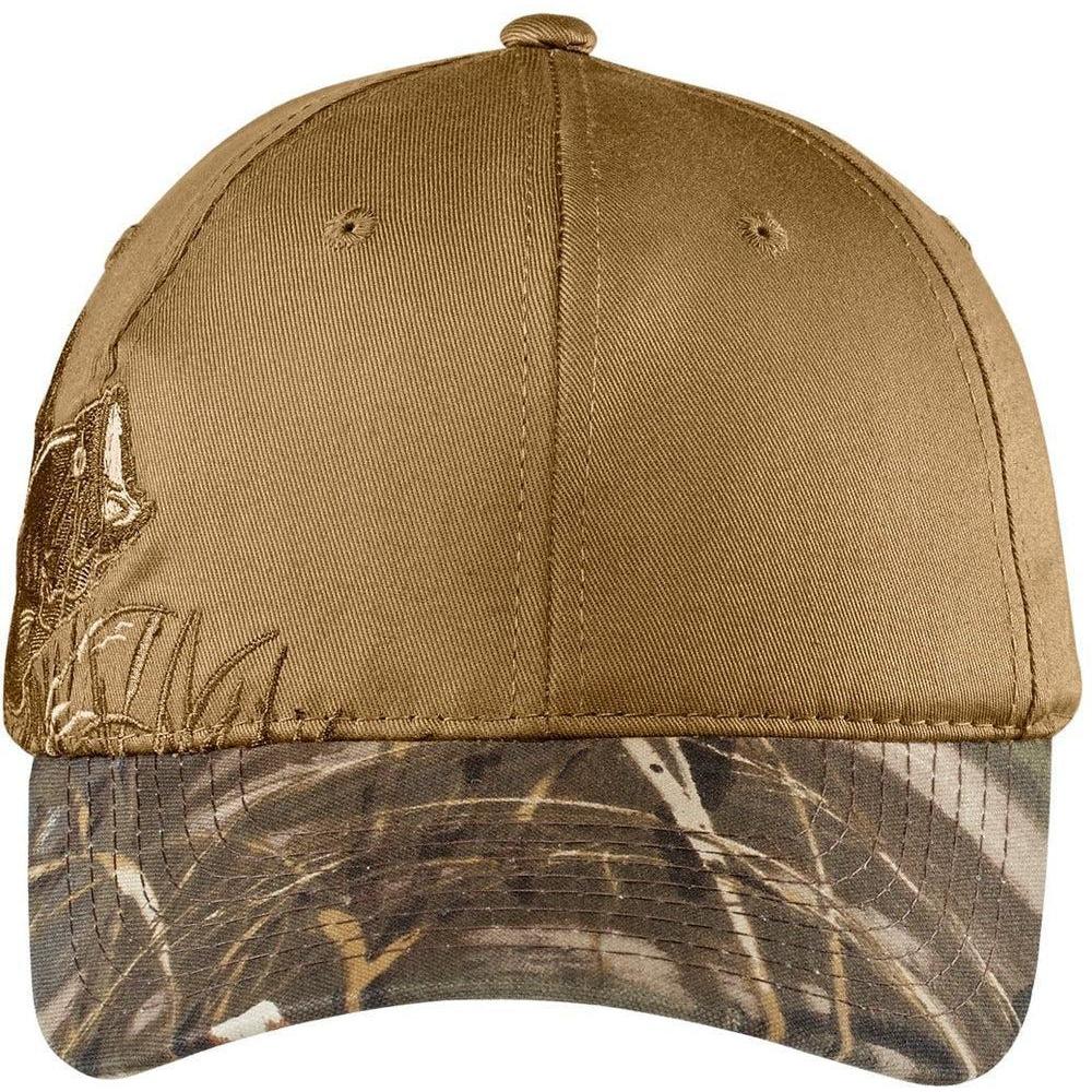 no-logo Port Authority Embroidered Camouflage Cap-Headwear-Port Authority-Realtree Max-5/Tan/Bass-OSFA-Thread Logic