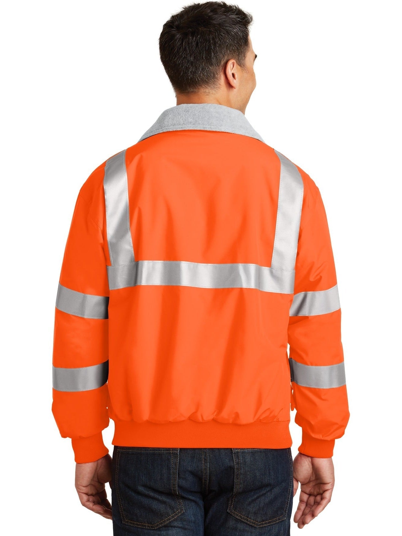 no-logo Port Authority Enhanced Visibility Jacket w/ Reflective Taping-Regular-Port Authority-Thread Logic