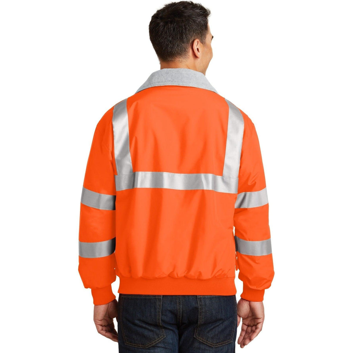 no-logo Port Authority Enhanced Visibility Jacket w/ Reflective Taping-Regular-Port Authority-Thread Logic