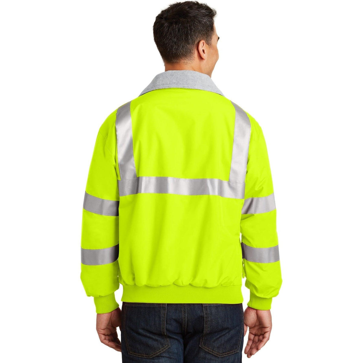 no-logo Port Authority Enhanced Visibility Jacket w/ Reflective Taping-Regular-Port Authority-Thread Logic