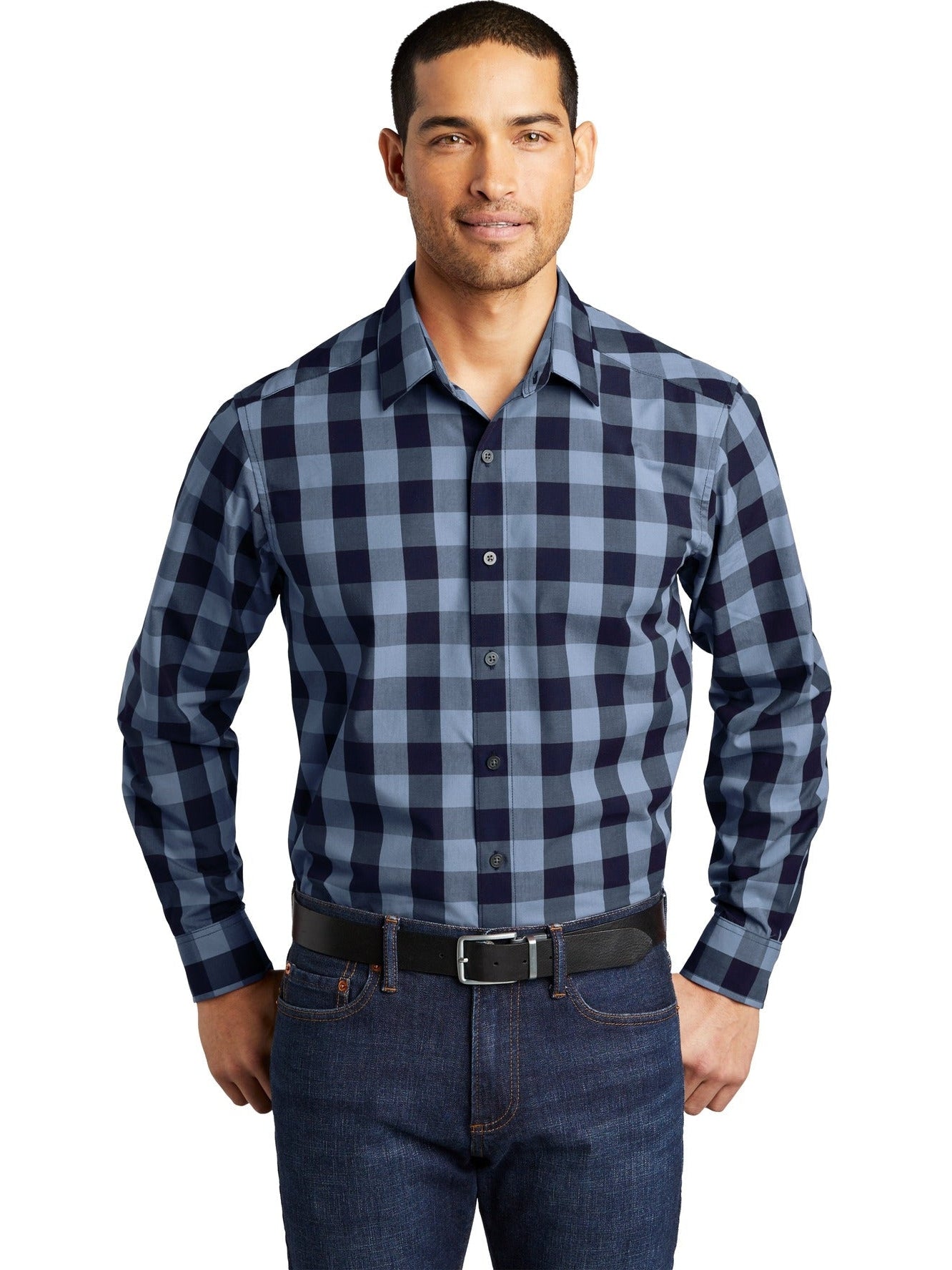 no-logo Port Authority Everyday Plaid Shirt-Active-Port Authority-Thread Logic