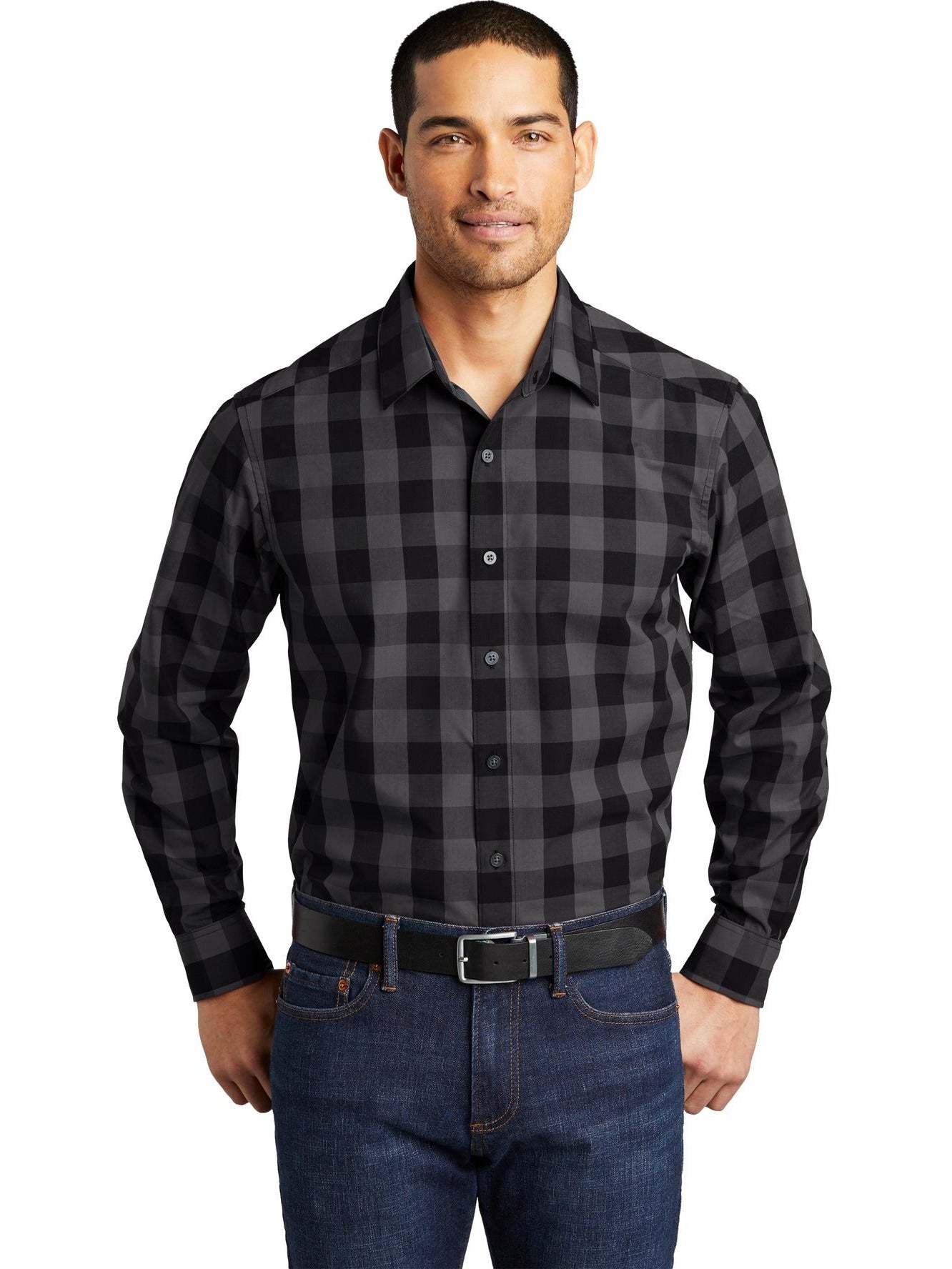 no-logo Port Authority Everyday Plaid Shirt-Active-Port Authority-Thread Logic