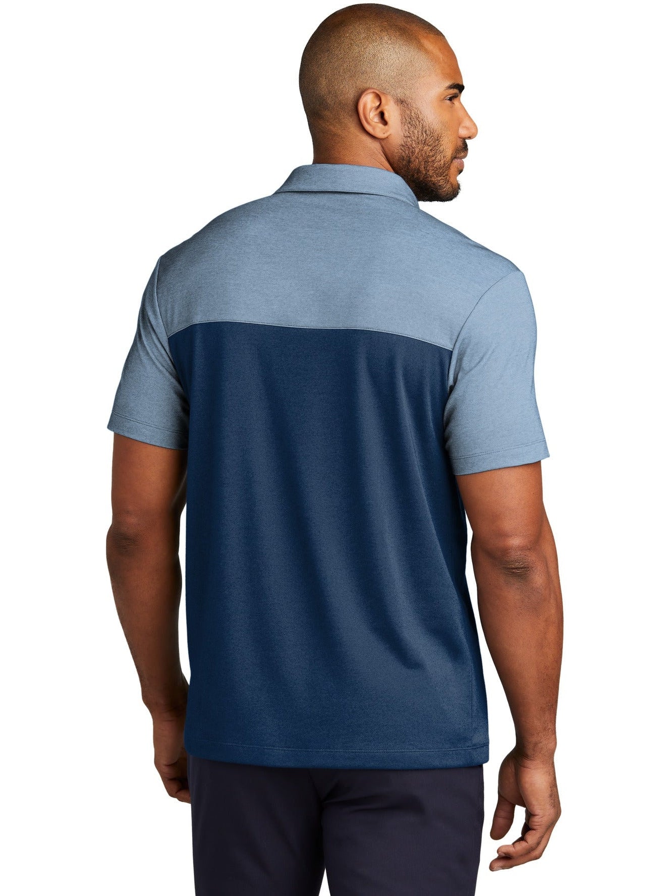 no-logo Port Authority Fine Pique Blend Blocked Polo-New-Port Authority-Thread Logic