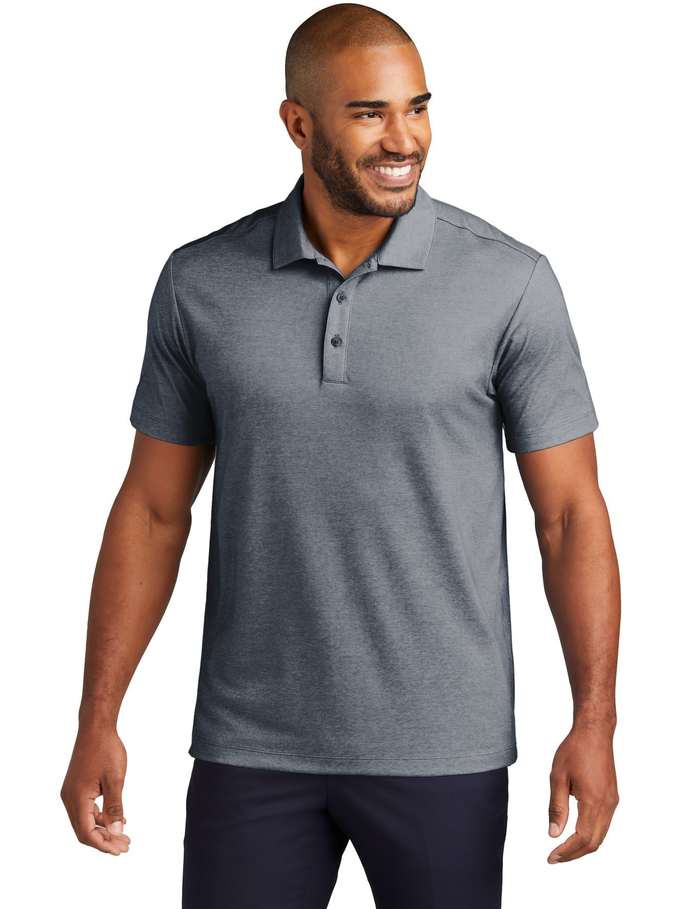 no-logo Port Authority Fine Pique Blend Polo-New-Port Authority-Thread Logic