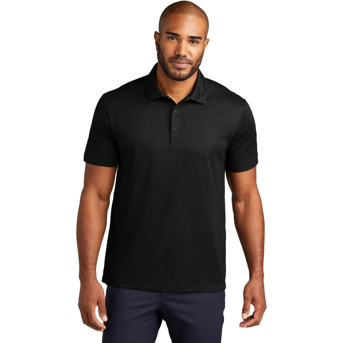 no-logo Port Authority Fine Pique Blend Polo-New-Port Authority-Thread Logic