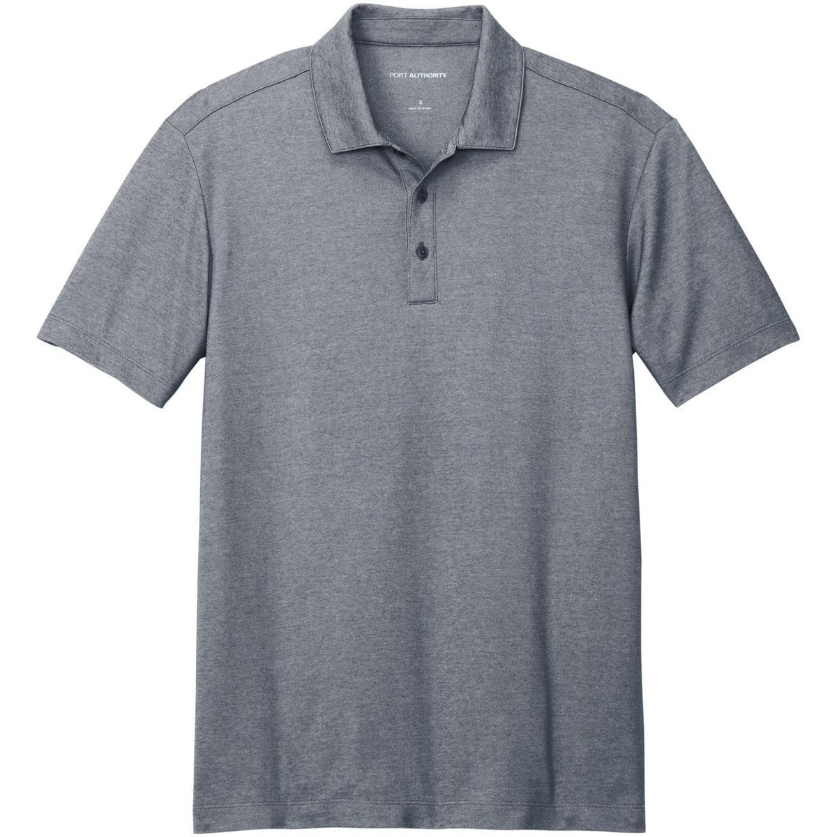 no-logo Port Authority Fine Pique Blend Polo