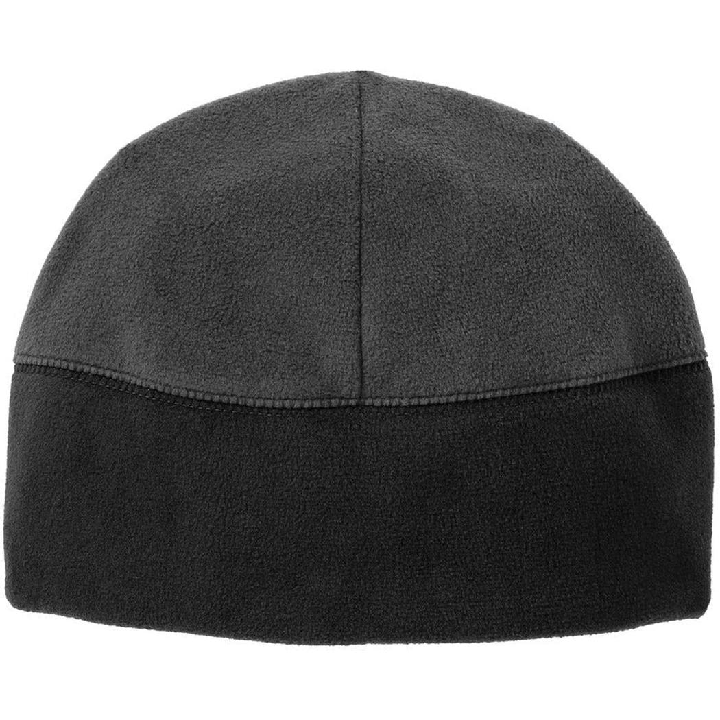 no-logo Port Authority Fleece Beanie-Headwear-Port Authority-Charcoal/Black-OSFA-Thread Logic